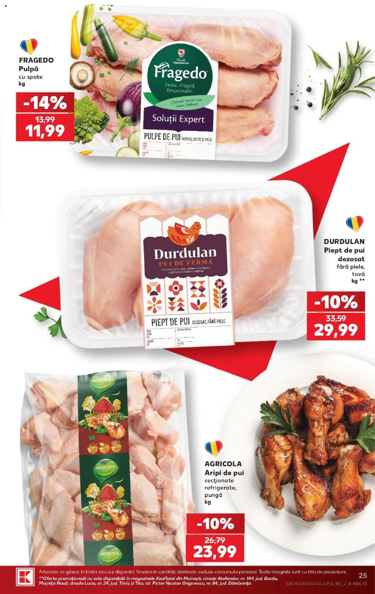 Catalog Kaufland 19 - 24 August 2026 | Pagina 25 | Produse: Pungă, Tava, Agricola, Pui