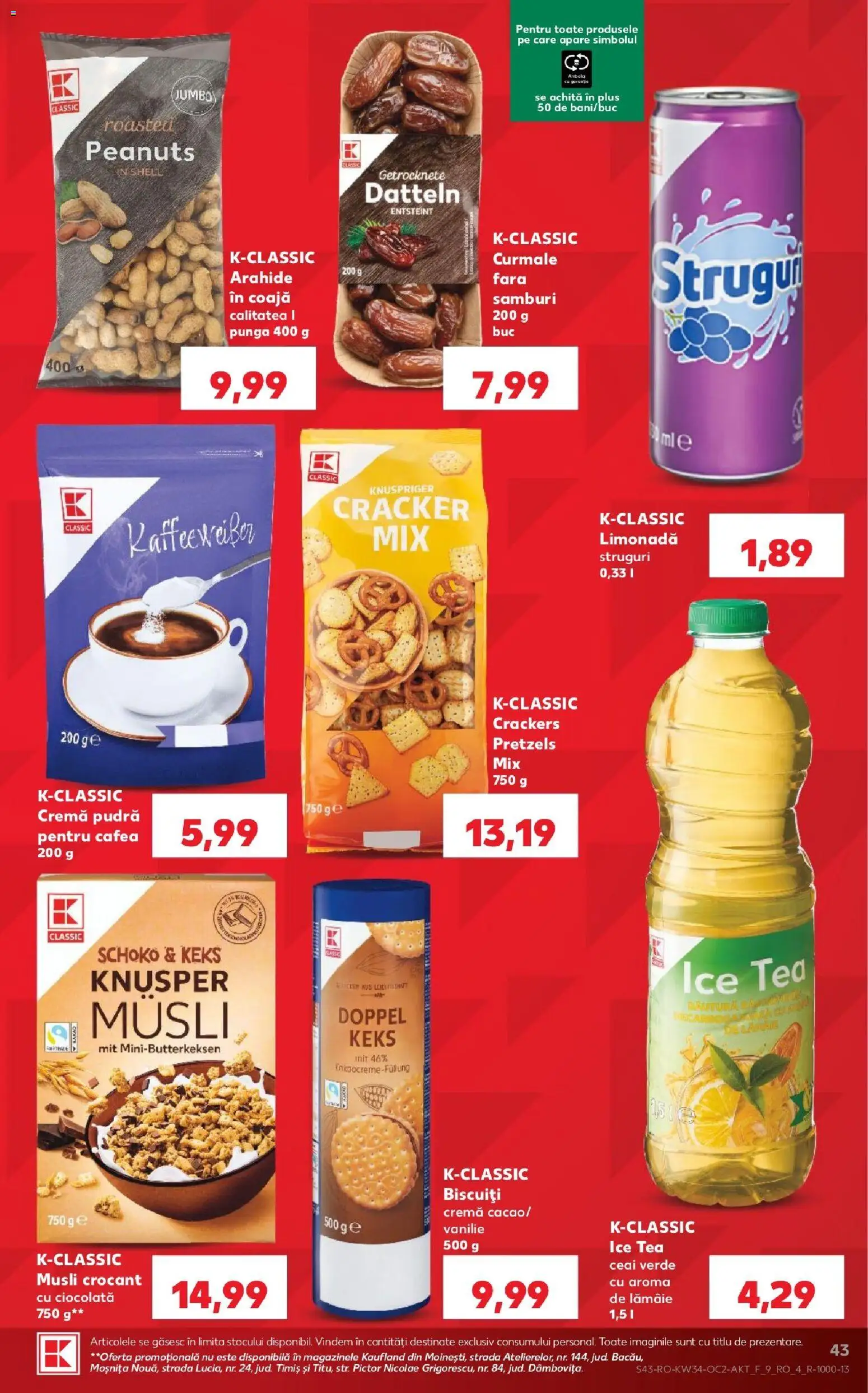 Catalog Kaufland 19 - 24 August 2026 | Pagina 43 | Produse: Pungă, Ceai, Lămâie, Plus
