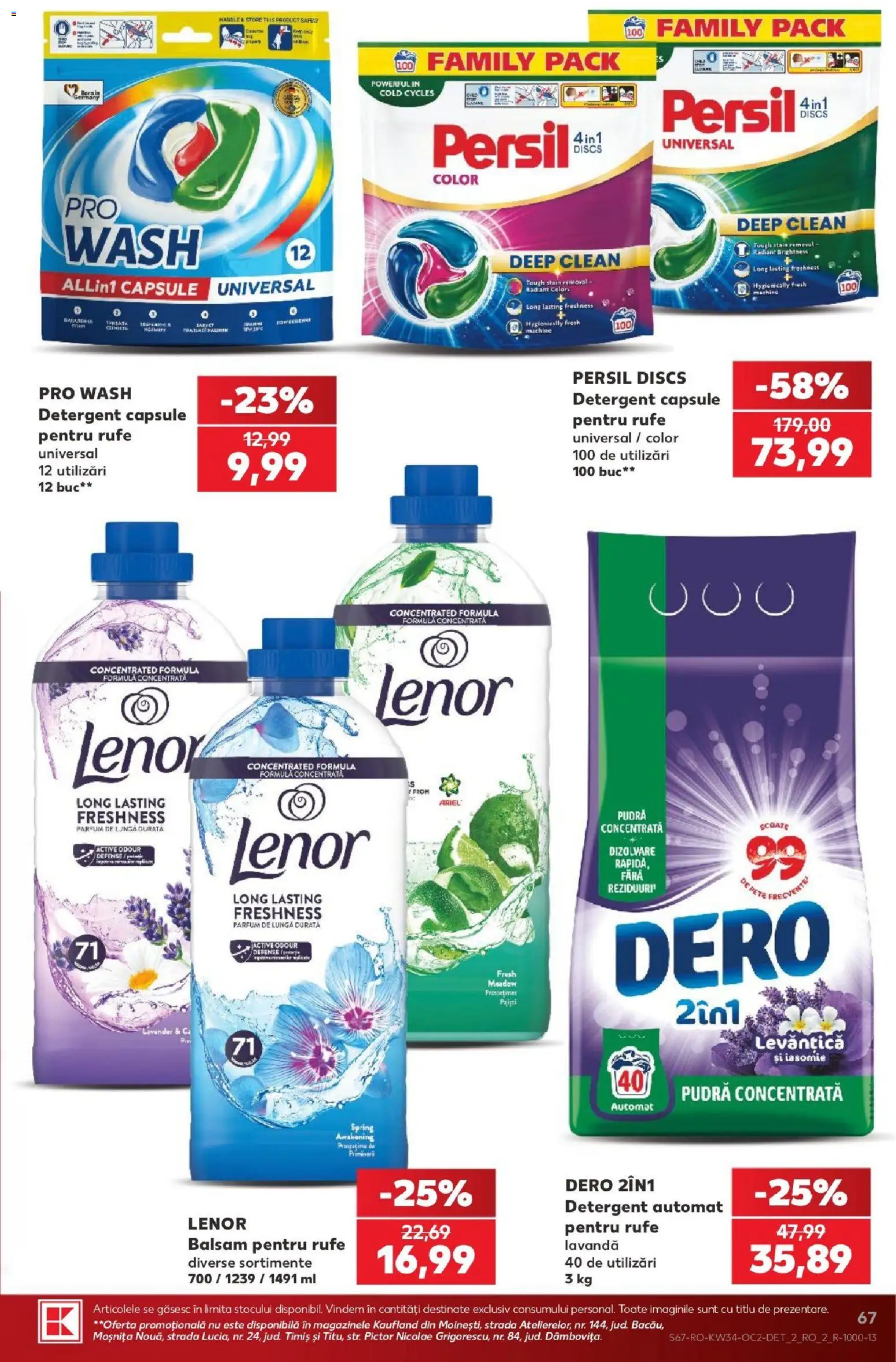 Catalog Kaufland 19 - 24 August 2026 | Pagina 67 | Produse: Detergent Capsule, Parfum, Balsam, Balsam pentru rufe