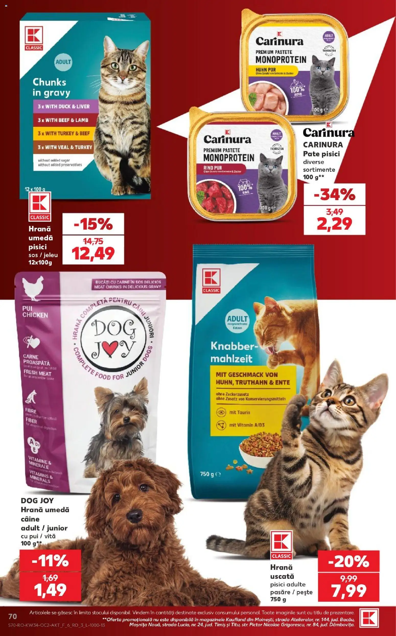 Catalog Kaufland 19 - 24 August 2026 | Pagina 70 | Produse: Premium, Pui, Pate, Pește
