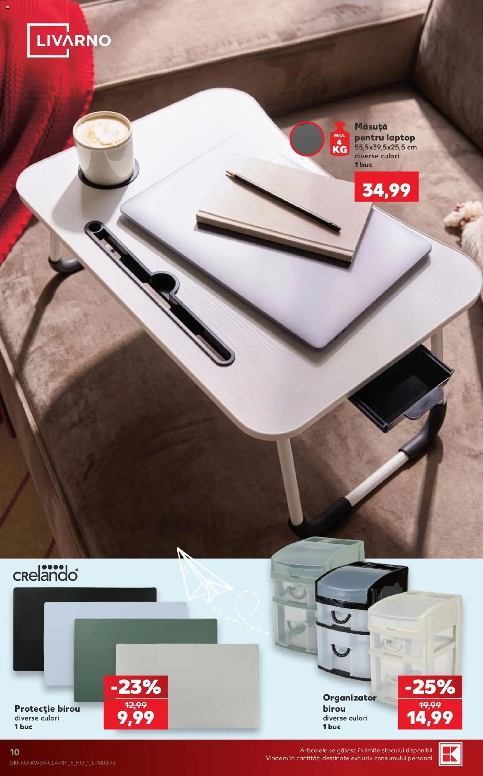 Catalog Kaufland 19 - 24 August 2026 | Pagina 10 | Produse: Laptop, Birou, Organizator