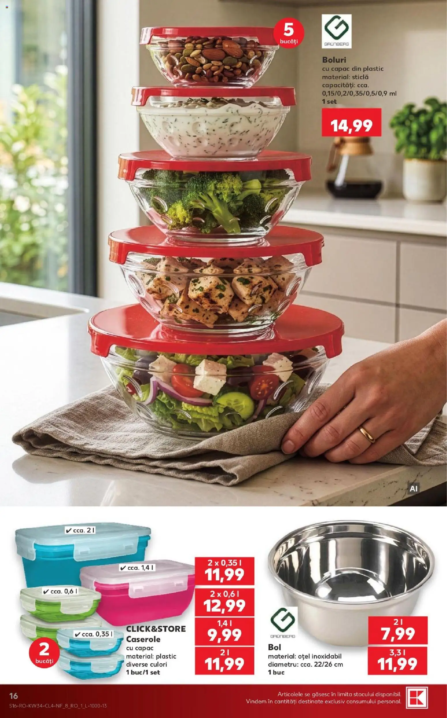 Catalog Kaufland 19 - 24 August 2026 | Pagina 16 | Produse: Caserole