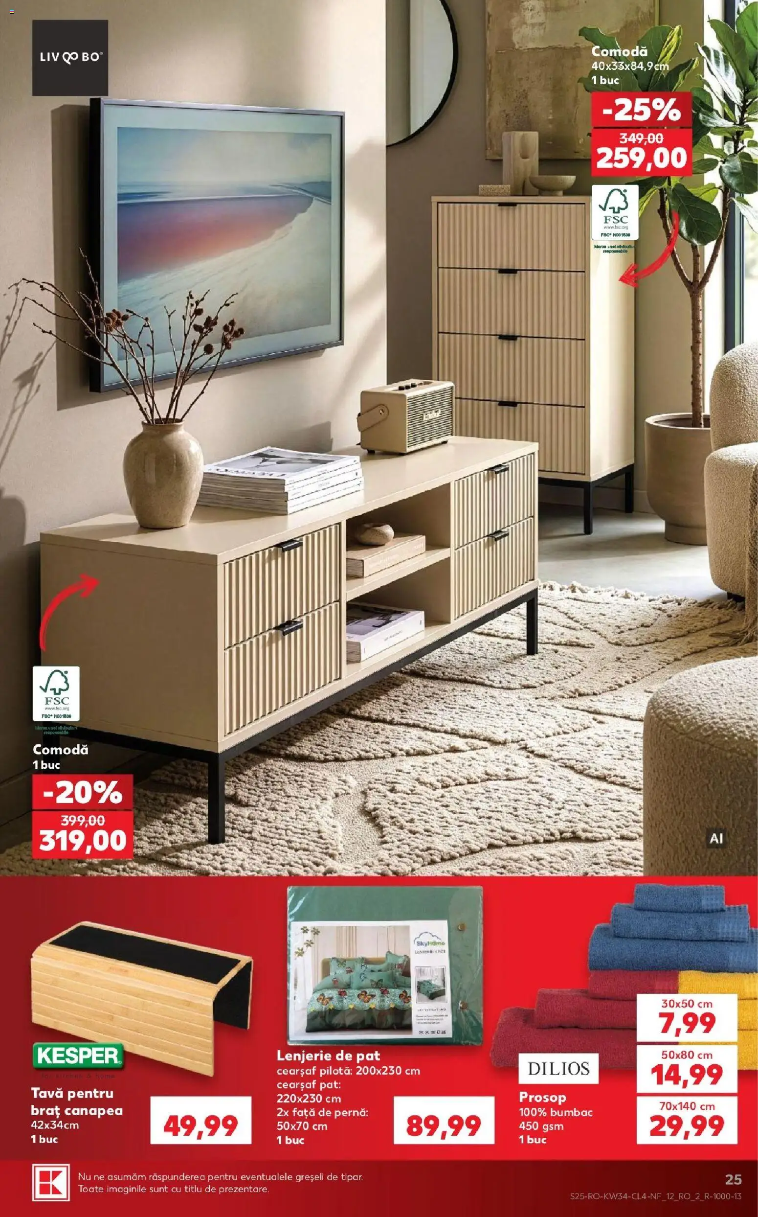 Catalog Kaufland 19 - 24 August 2026 | Pagina 25 | Produse: Tava, Pat, Lenjerie de pat, Pilotă