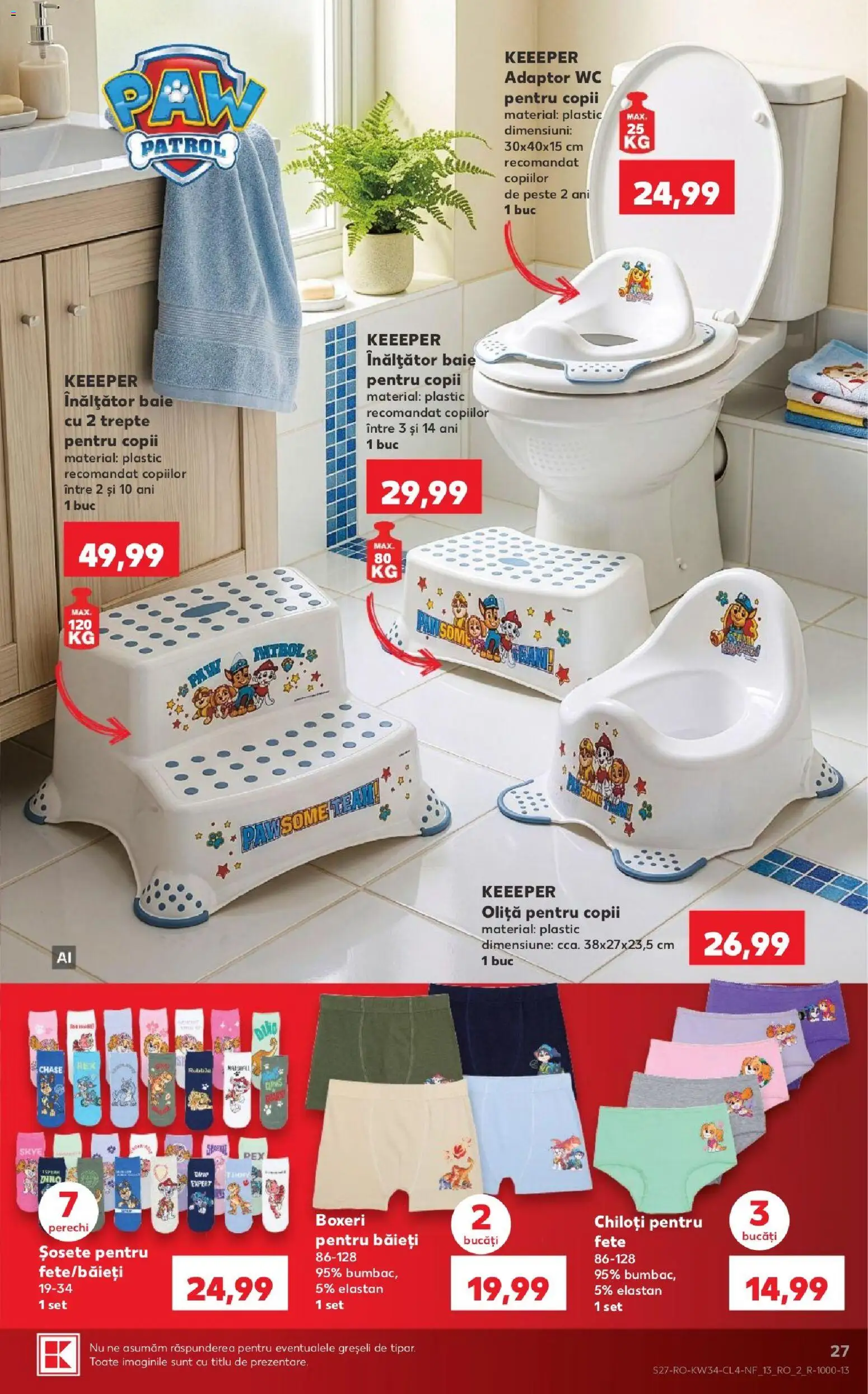 Catalog Kaufland 19 - 24 August 2026 | Pagina 27 | Produse: Adaptor, Pește, Chiloți, Șosete