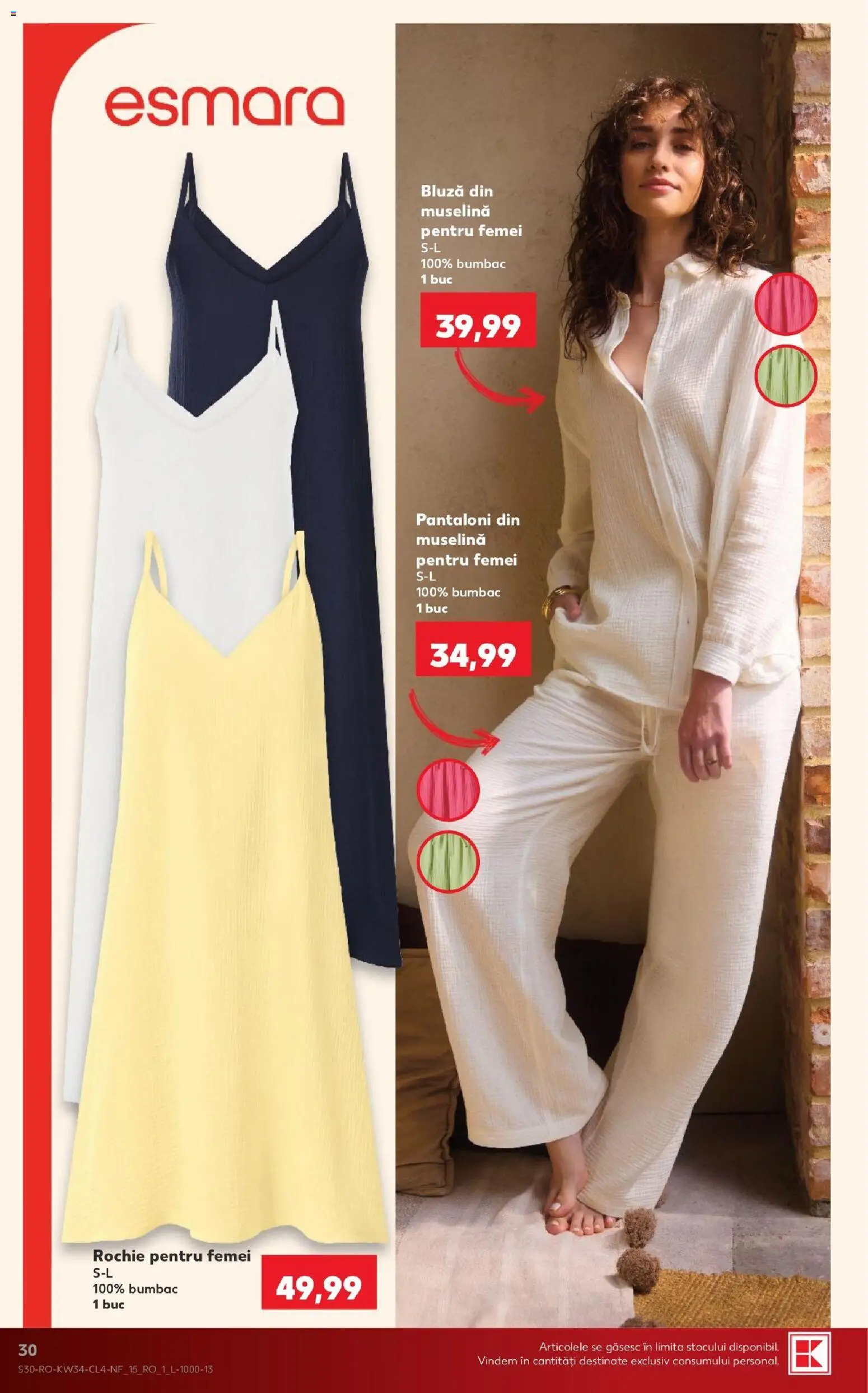 Catalog Kaufland 19 - 24 August 2026 | Pagina 30 | Produse: Rochie, Bluză, Pantaloni