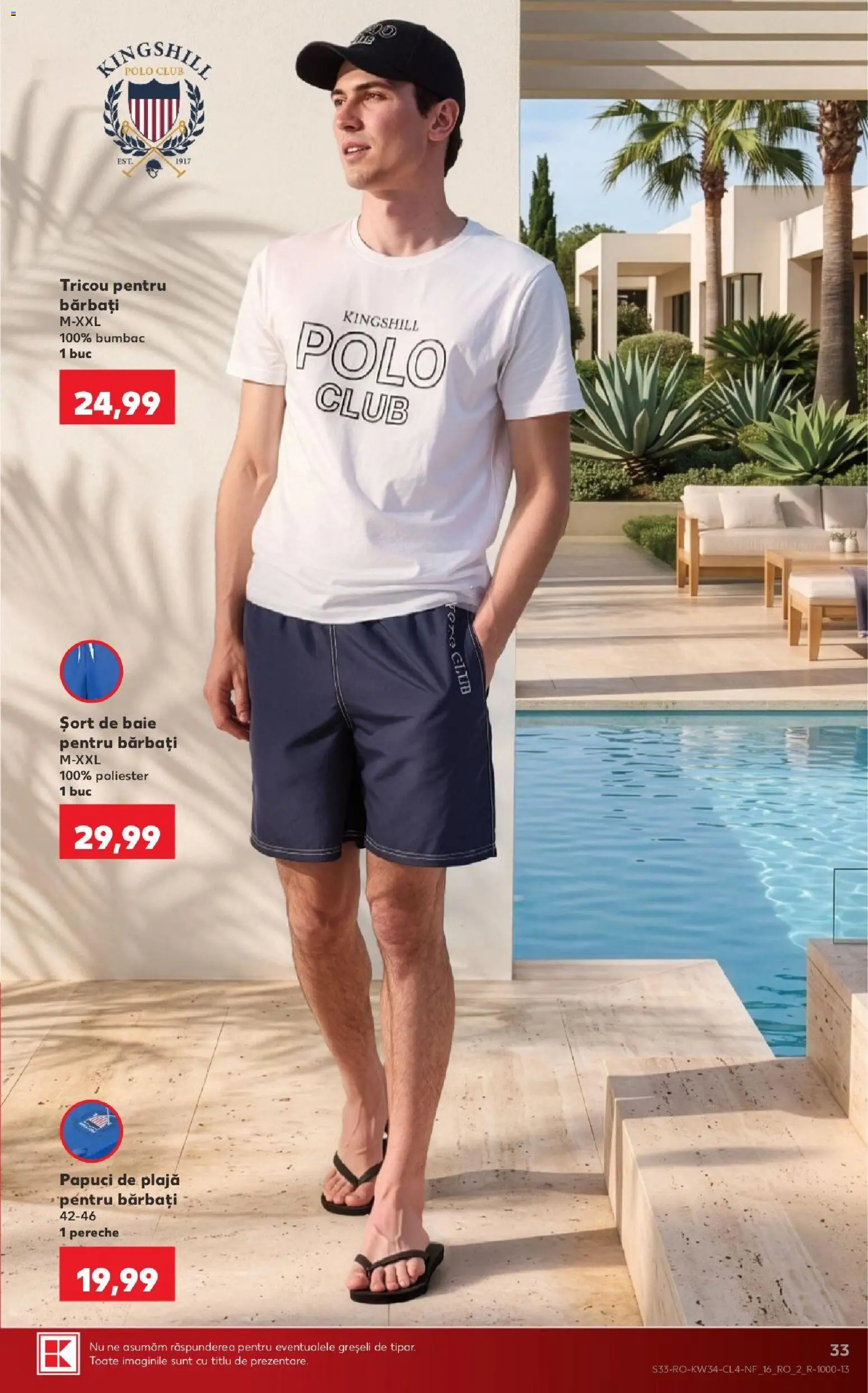 Catalog Kaufland 19 - 24 August 2026 | Pagina 33 | Produse: Șort, Șort de baie, Tricou, Papuci