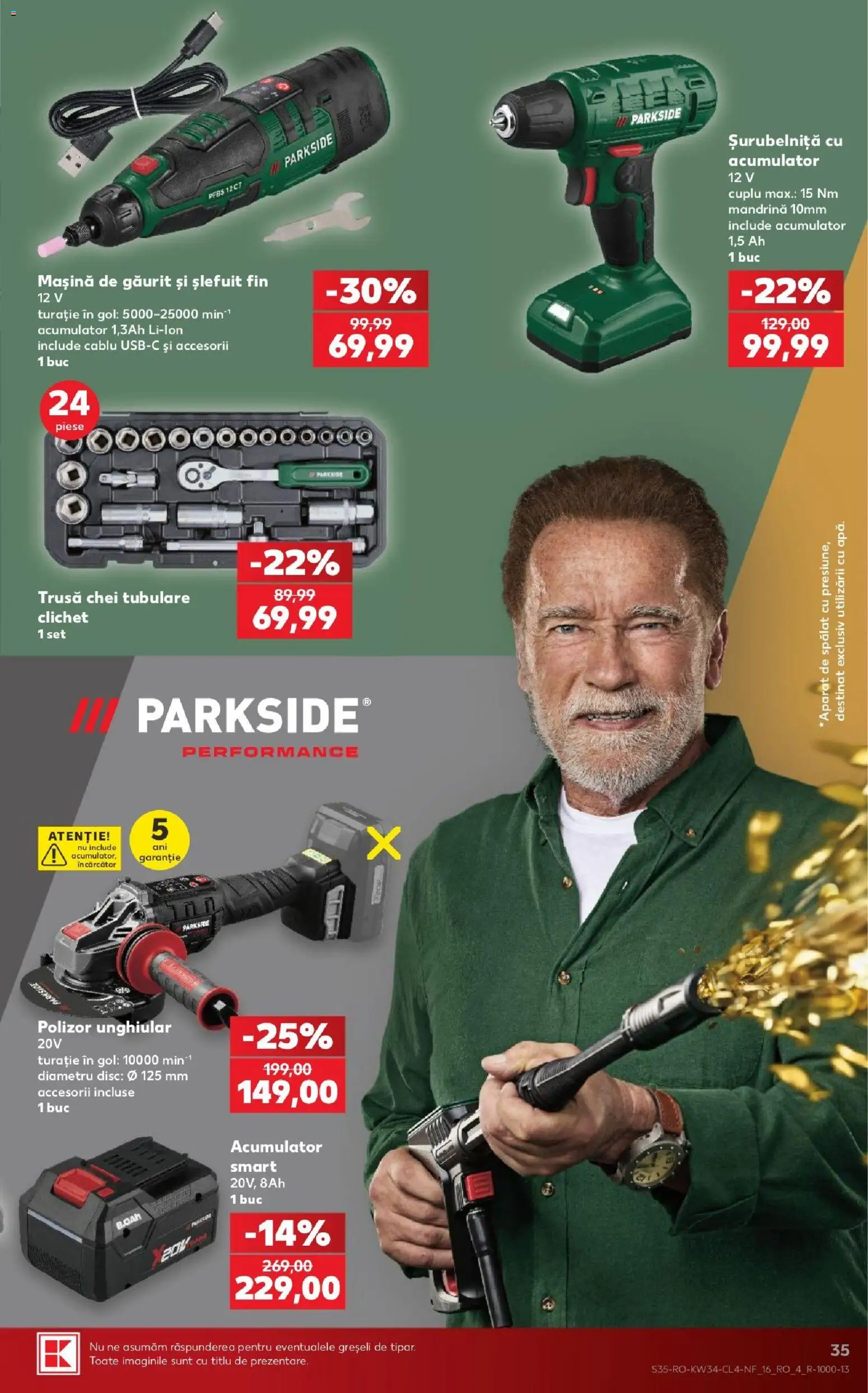 Catalog Kaufland 19 - 24 August 2026 | Pagina 35 | Produse: Cablu, Polizor Unghiular, Parkside, Aparat