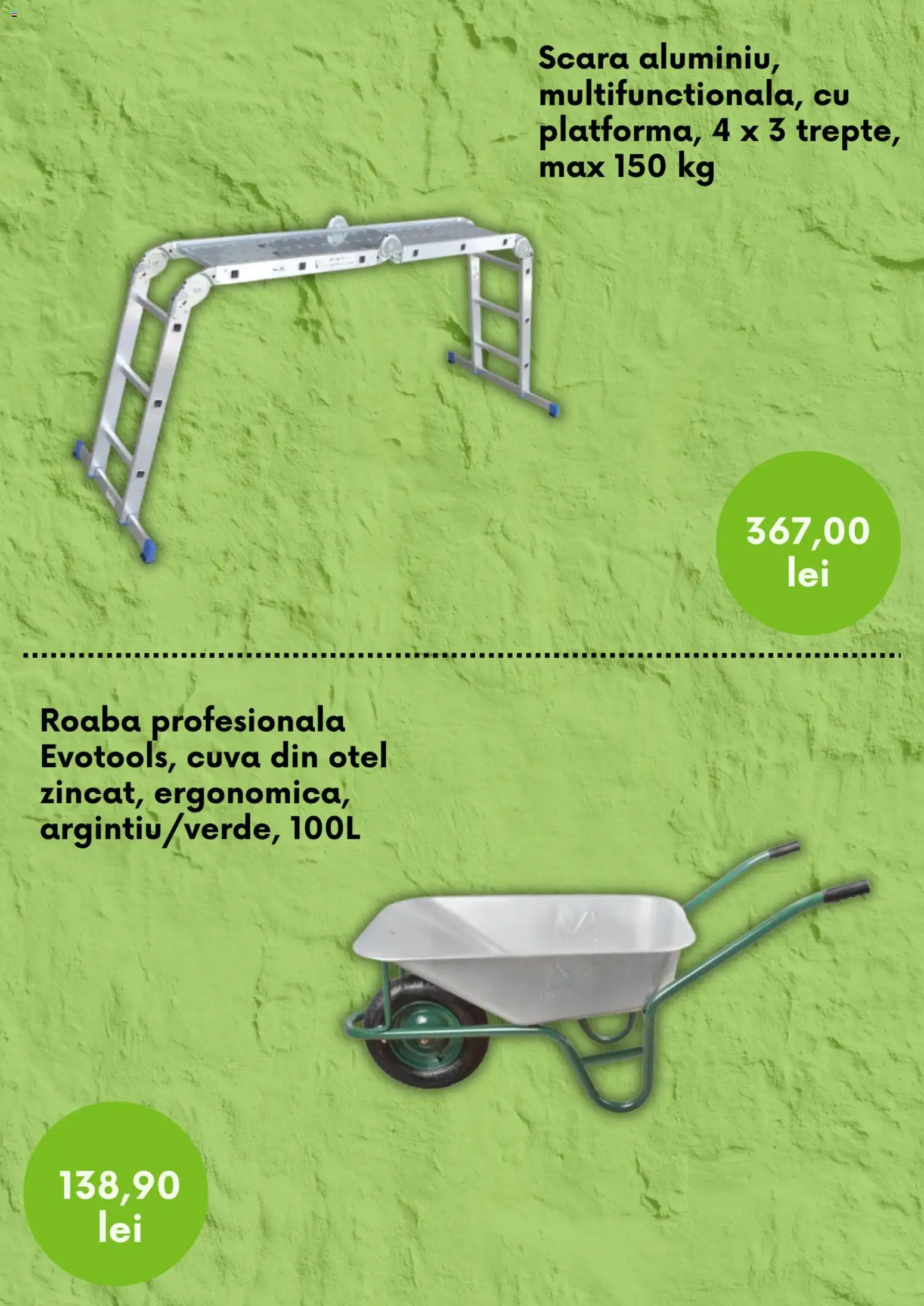 Catalog Leroy Merlin 14 August - 14 Octombrie 2026 | Pagina 2 | Produse: Scară, Roabă