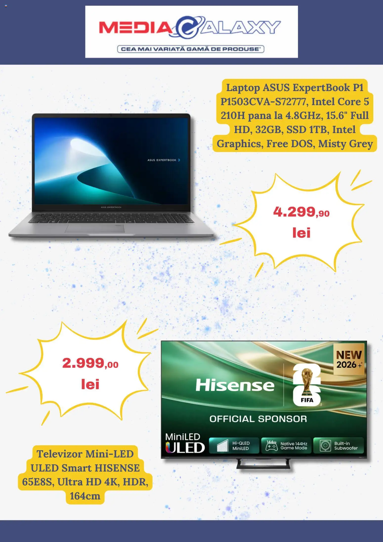 Catalog Media Galaxy 20 - 25 August 2026 | Pagina 3 | Produse: Laptop, Televizor, Grey