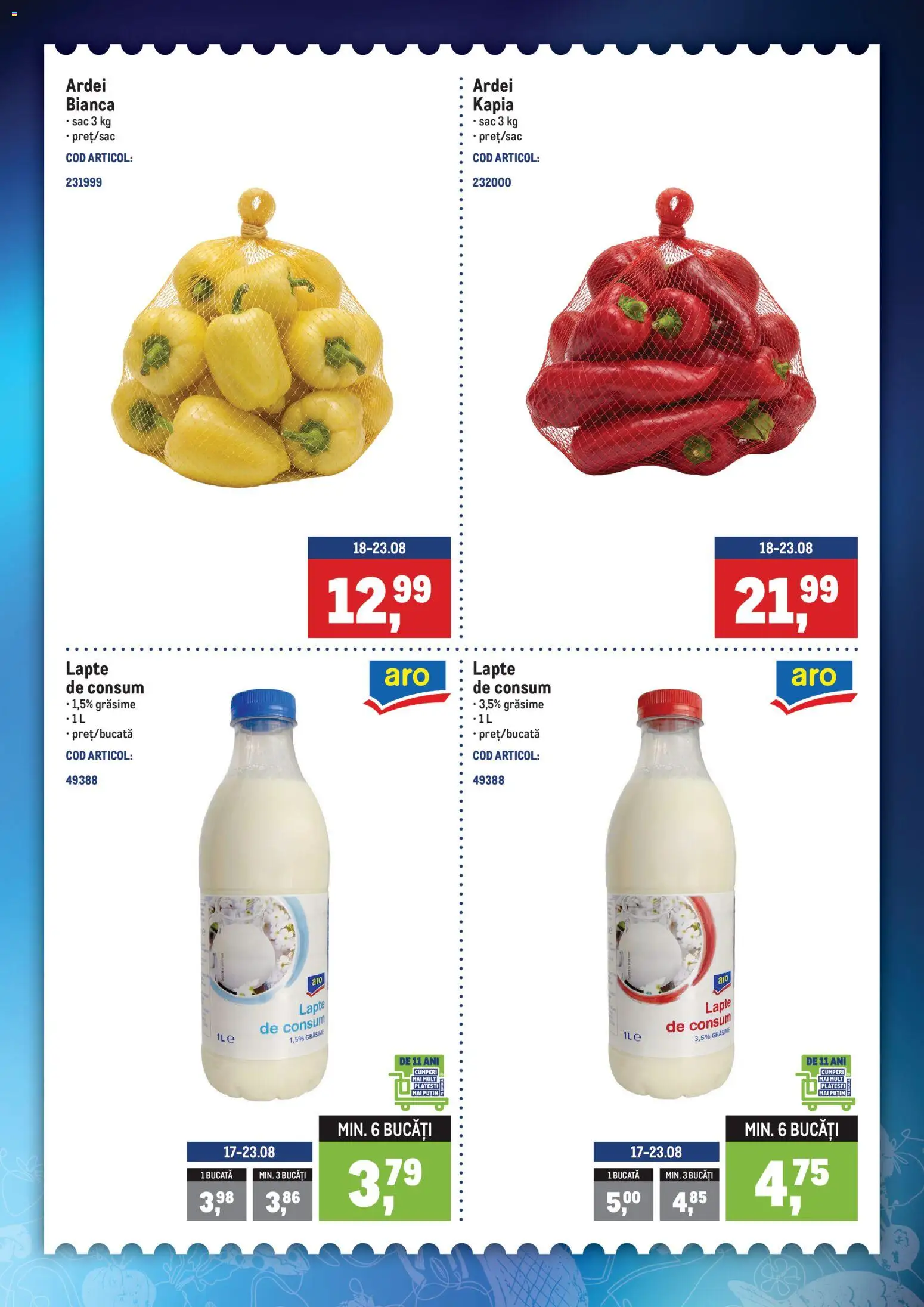 Catalog METRO 17 - 22 August 2026 | Pagina 2 | Produse: Ardei, Lapte, Sac
