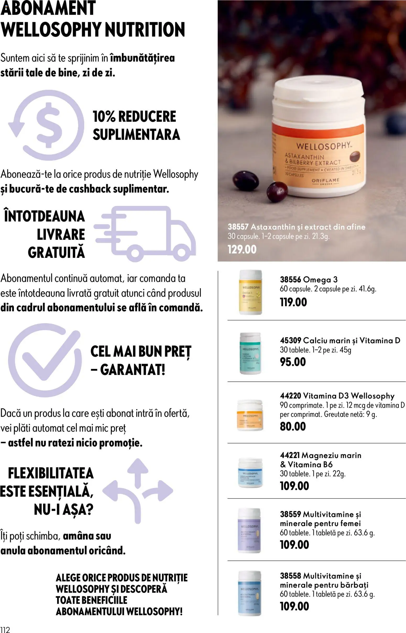 Catalog Oriflame 19 August - 7 Septembrie 2026 | Pagina 112 | Produse: Afine, Tabletă, Omega