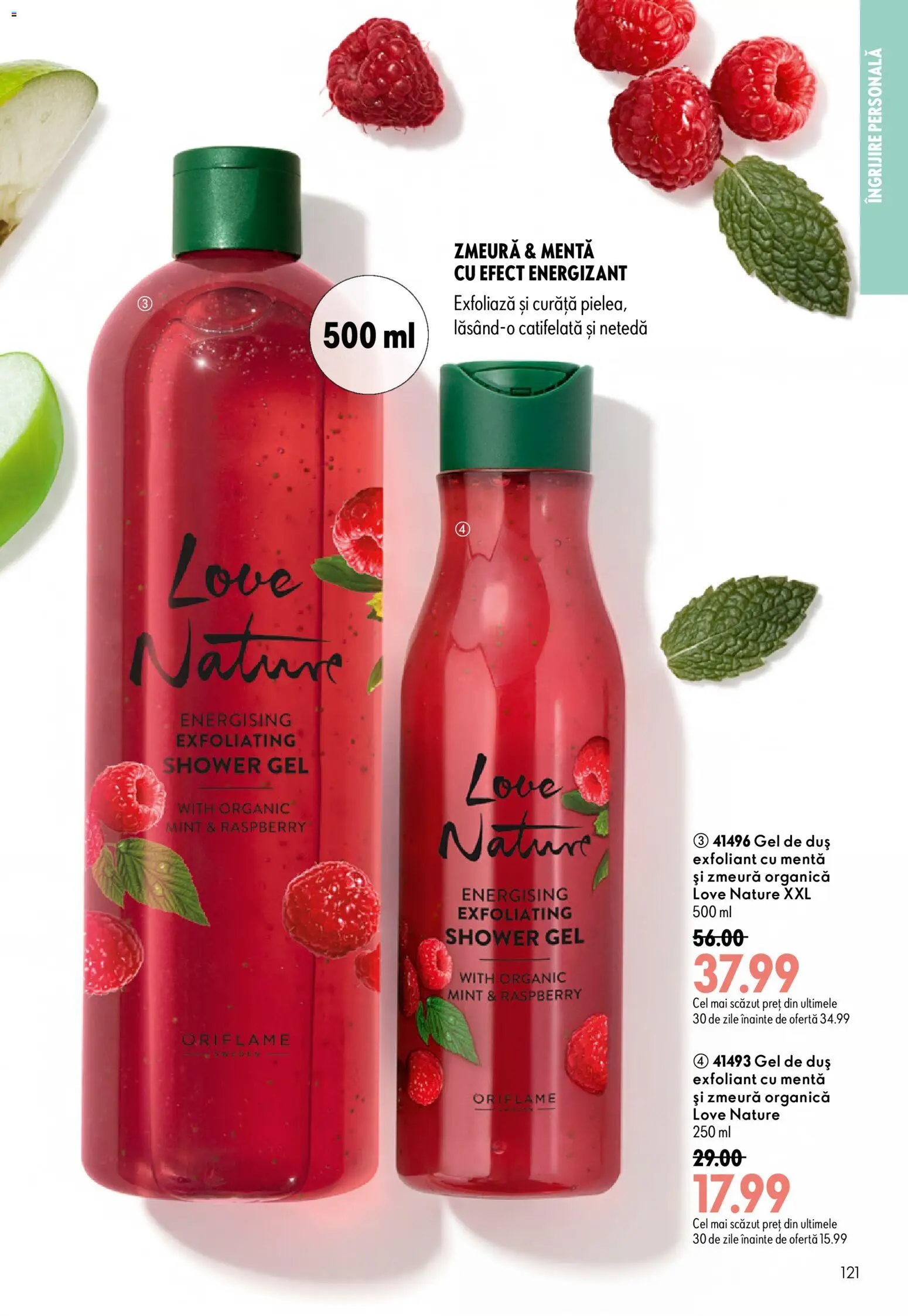 Catalog Oriflame 19 August - 7 Septembrie 2026 | Pagina 121 | Produse: Exfoliant, Menta, Duș, Gel de duș