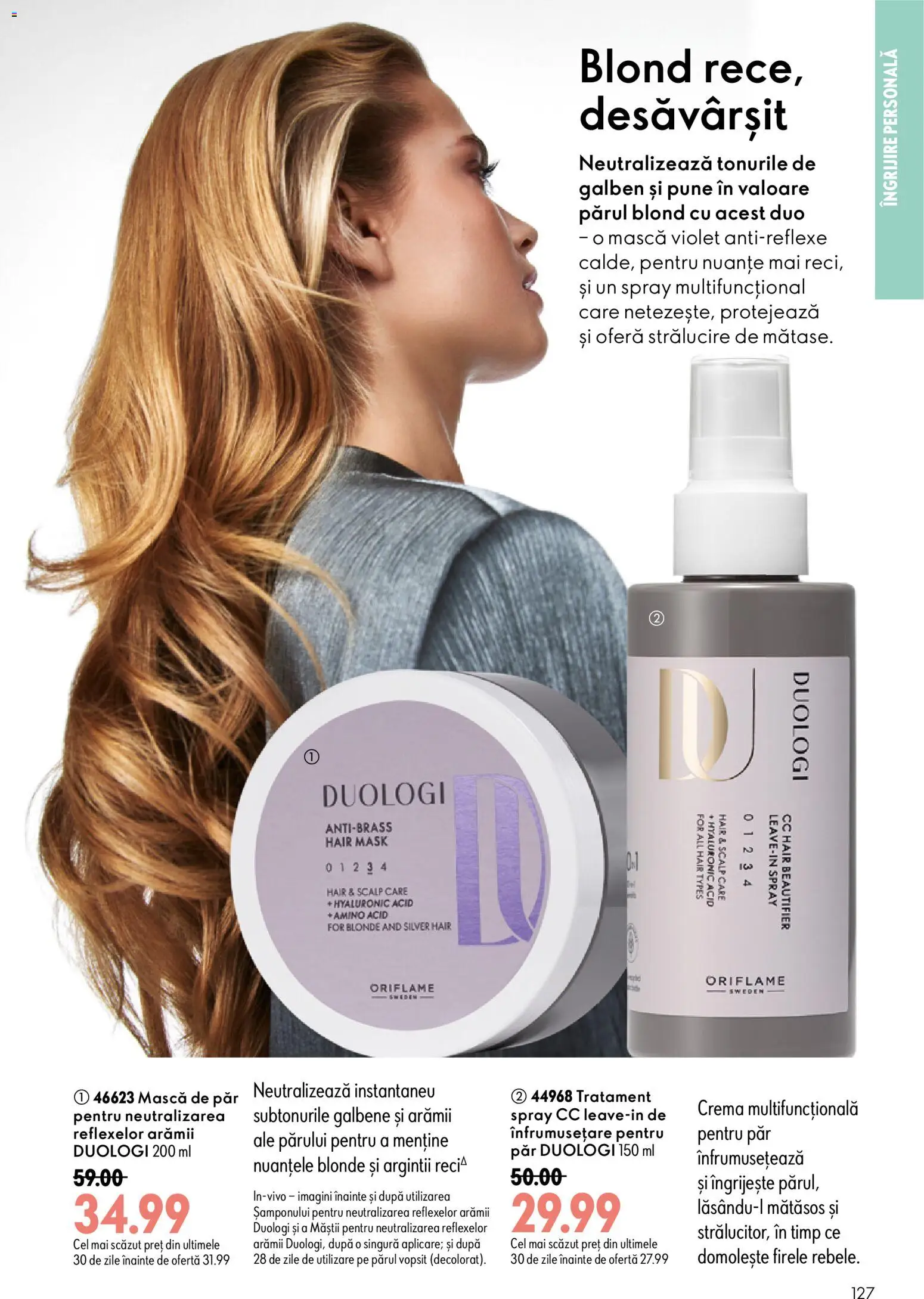 Catalog Oriflame 19 August - 7 Septembrie 2026 | Pagina 127 | Produse: Mască de păr, Cremă