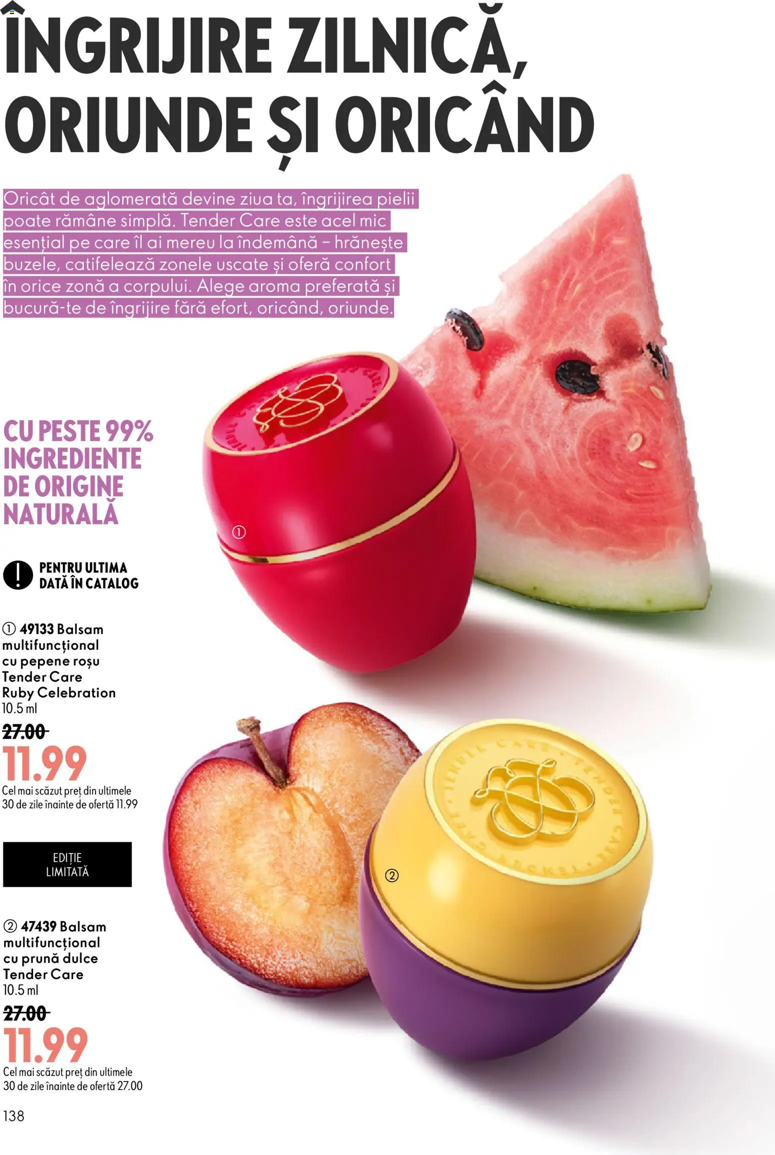 Catalog Oriflame 19 August - 7 Septembrie 2026 | Pagina 138 | Produse: Balsam, Pește