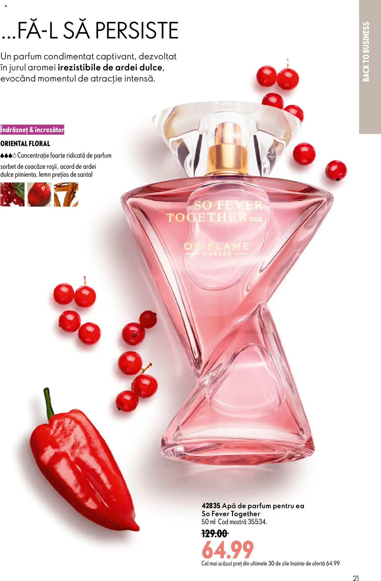 Catalog Oriflame 19 August - 7 Septembrie 2026 | Pagina 21 | Produse: Apă de parfum, Parfum, Ardei, Apă