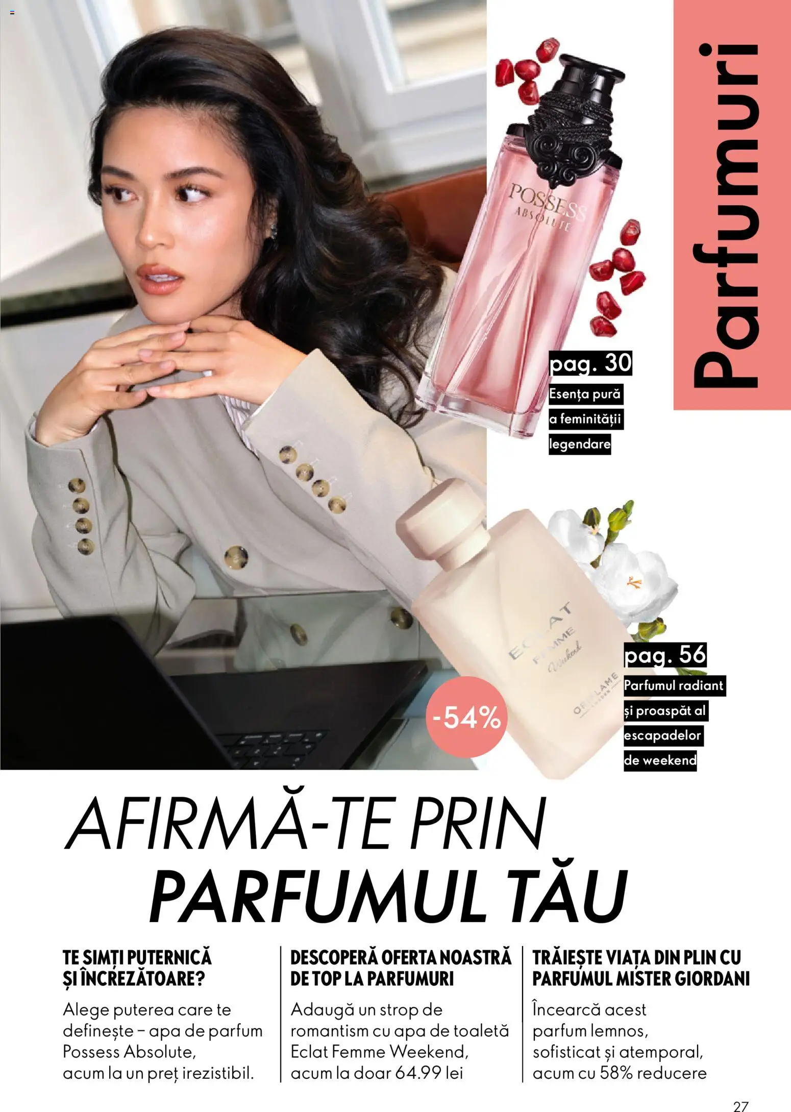 Catalog Oriflame 19 August - 7 Septembrie 2026 | Pagina 27 | Produse: Apă de parfum, Top, Toaletă, Parfum