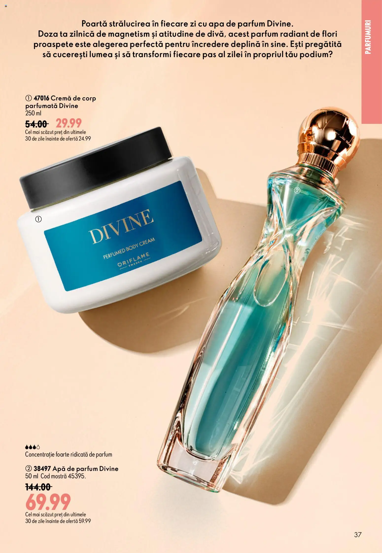 Catalog Oriflame 19 August - 7 Septembrie 2026 | Pagina 37 | Produse: Body, Cremă de corp, Apă, Flori