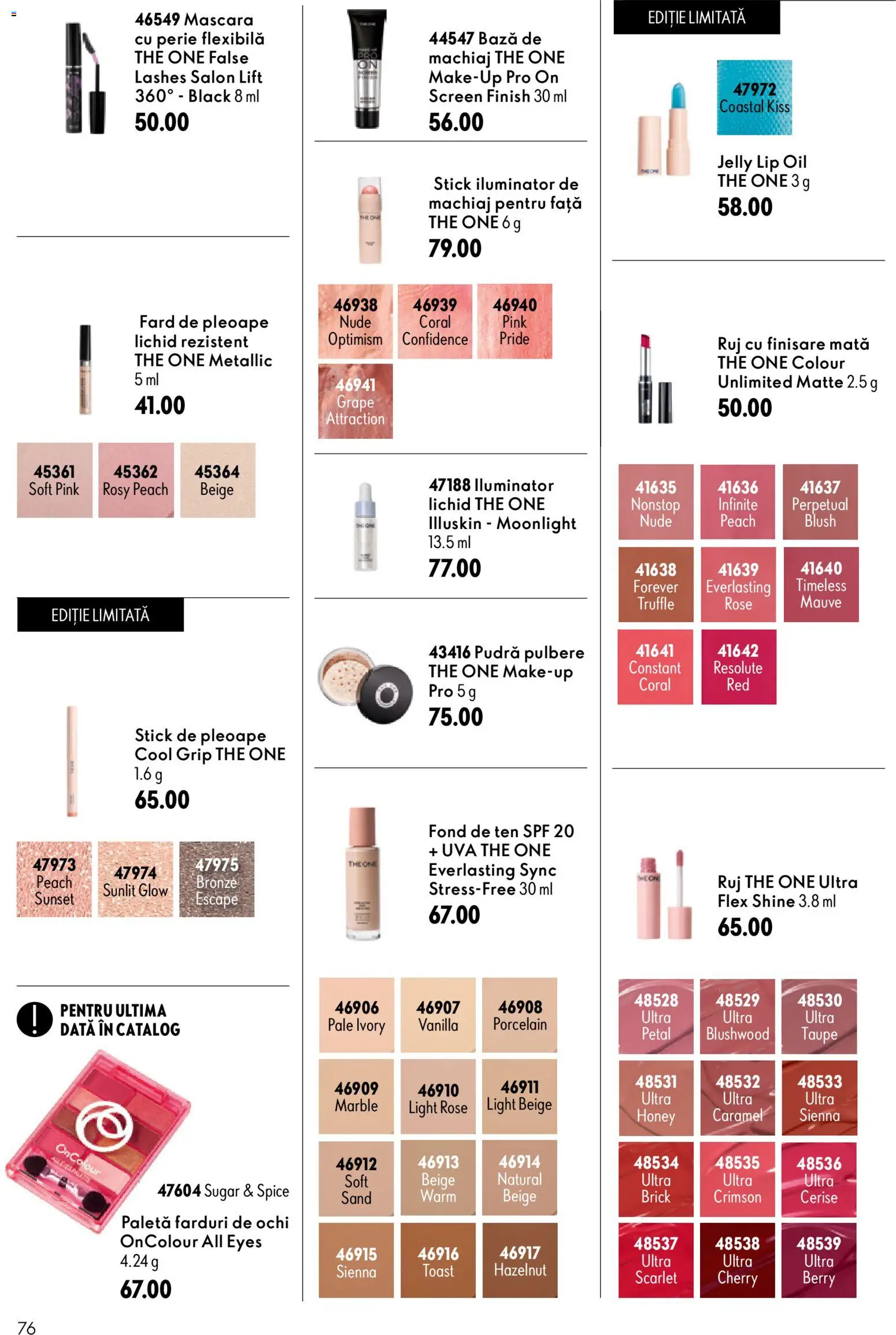 Catalog Oriflame 19 August - 7 Septembrie 2026 | Pagina 76 | Produse: Machiaj, Pudră, Perie, Black