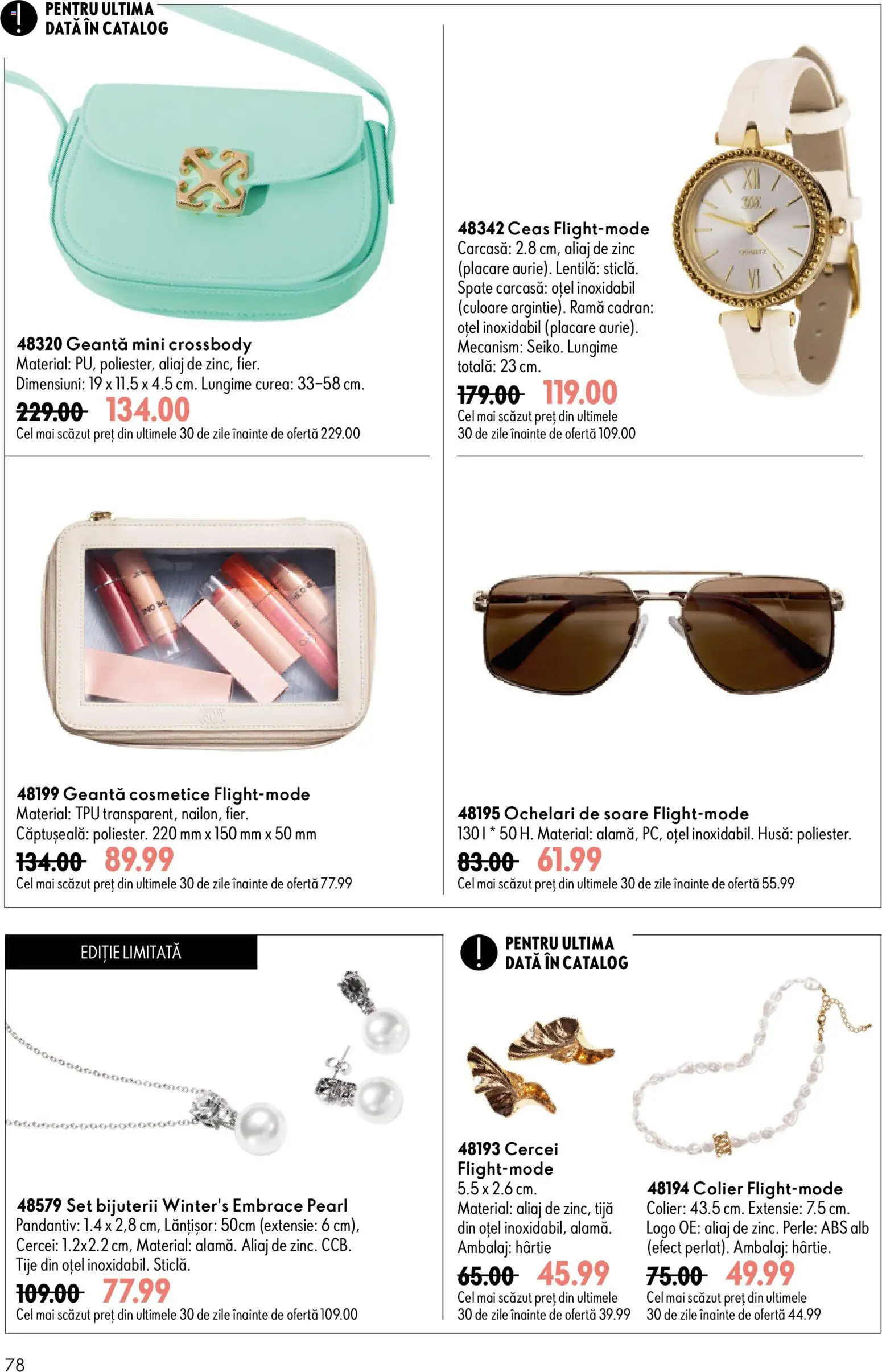 Catalog Oriflame 19 August - 7 Septembrie 2026 | Pagina 78 | Produse: Curea, Cercei, Colier, Ochelari de soare