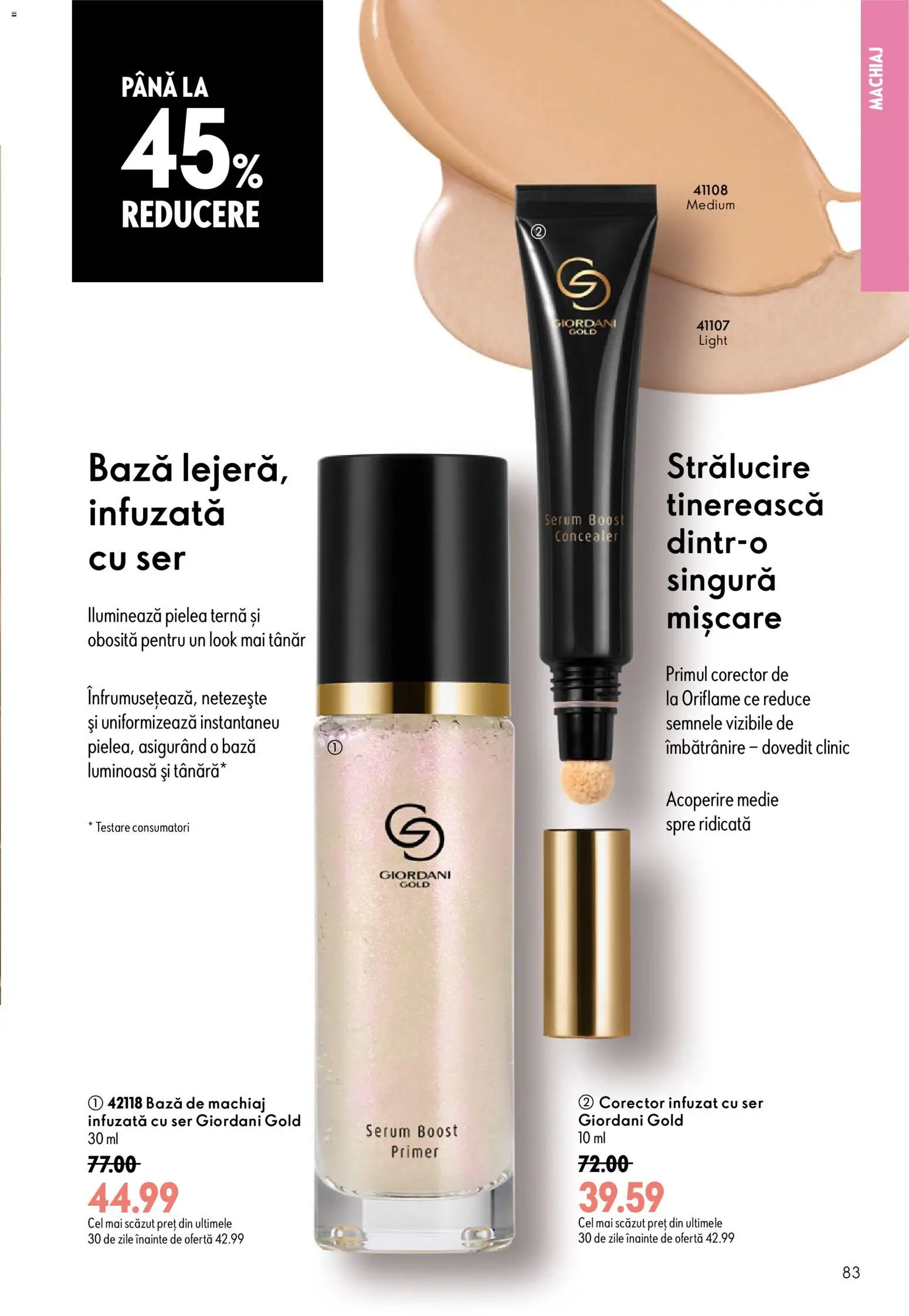Catalog Oriflame 19 August - 7 Septembrie 2026 | Pagina 83 | Produse: Serum, Bază de machiaj, Machiaj, Concealer