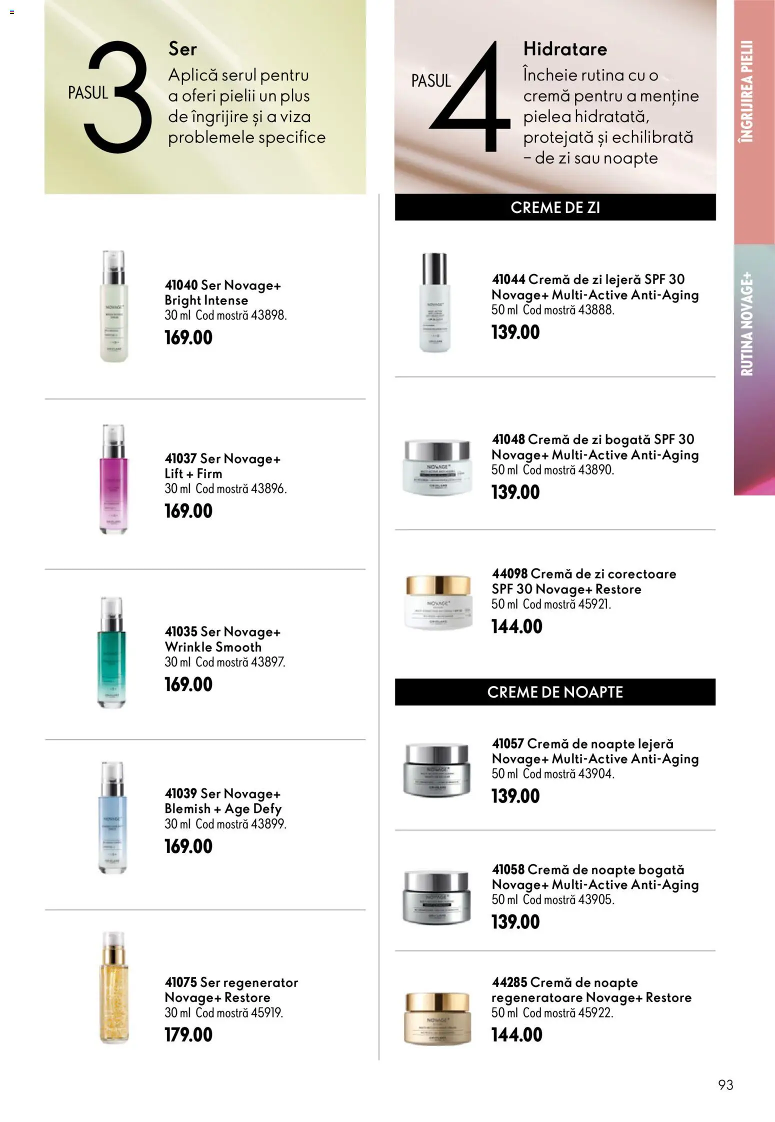 Catalog Oriflame 19 August - 7 Septembrie 2026 | Pagina 93 | Produse: Cremă de noapte, Cremă, Intense, Plus