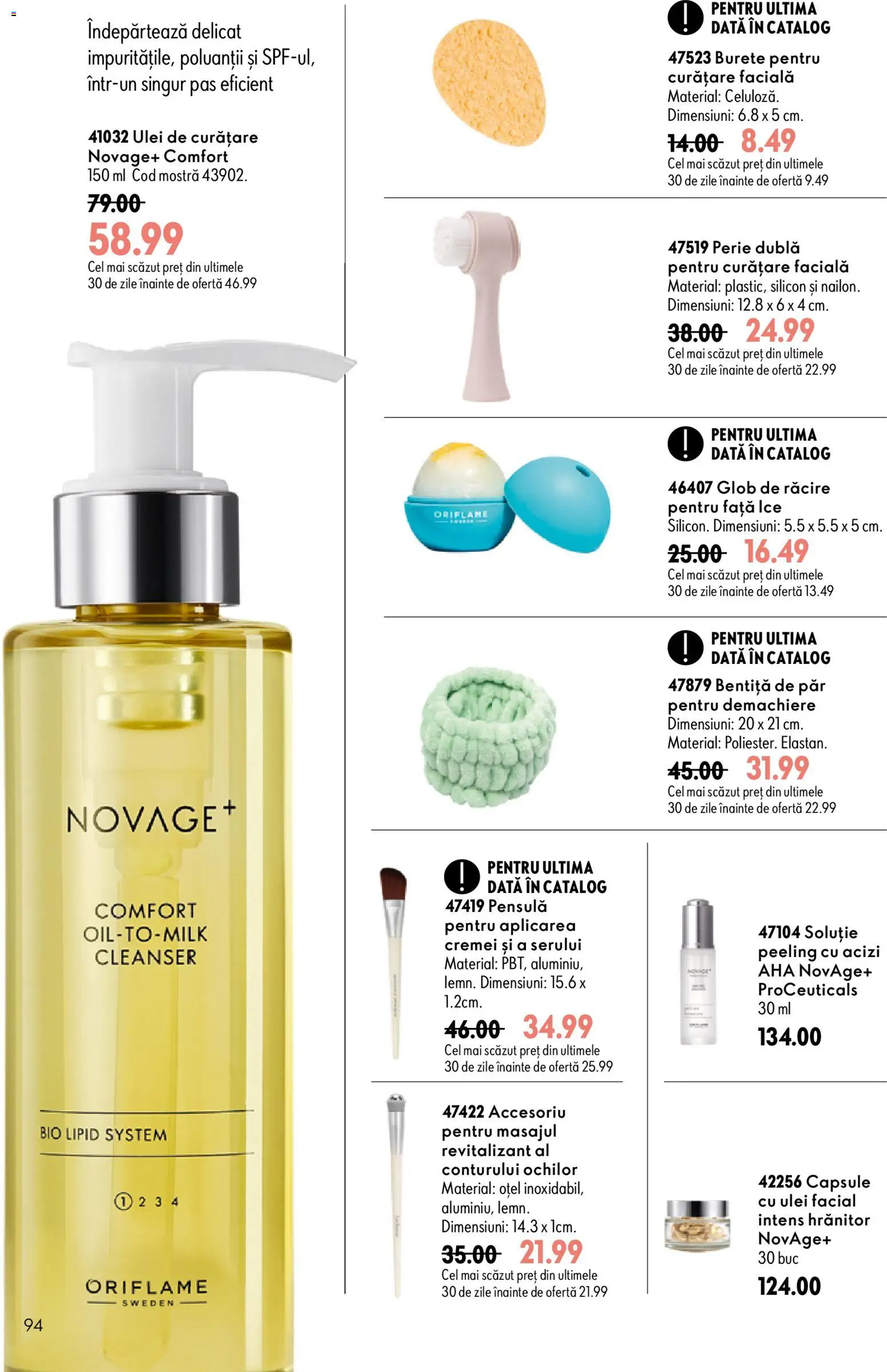 Catalog Oriflame 19 August - 7 Septembrie 2026 | Pagina 94 | Produse: Bio, Perie, Peeling, Ulei