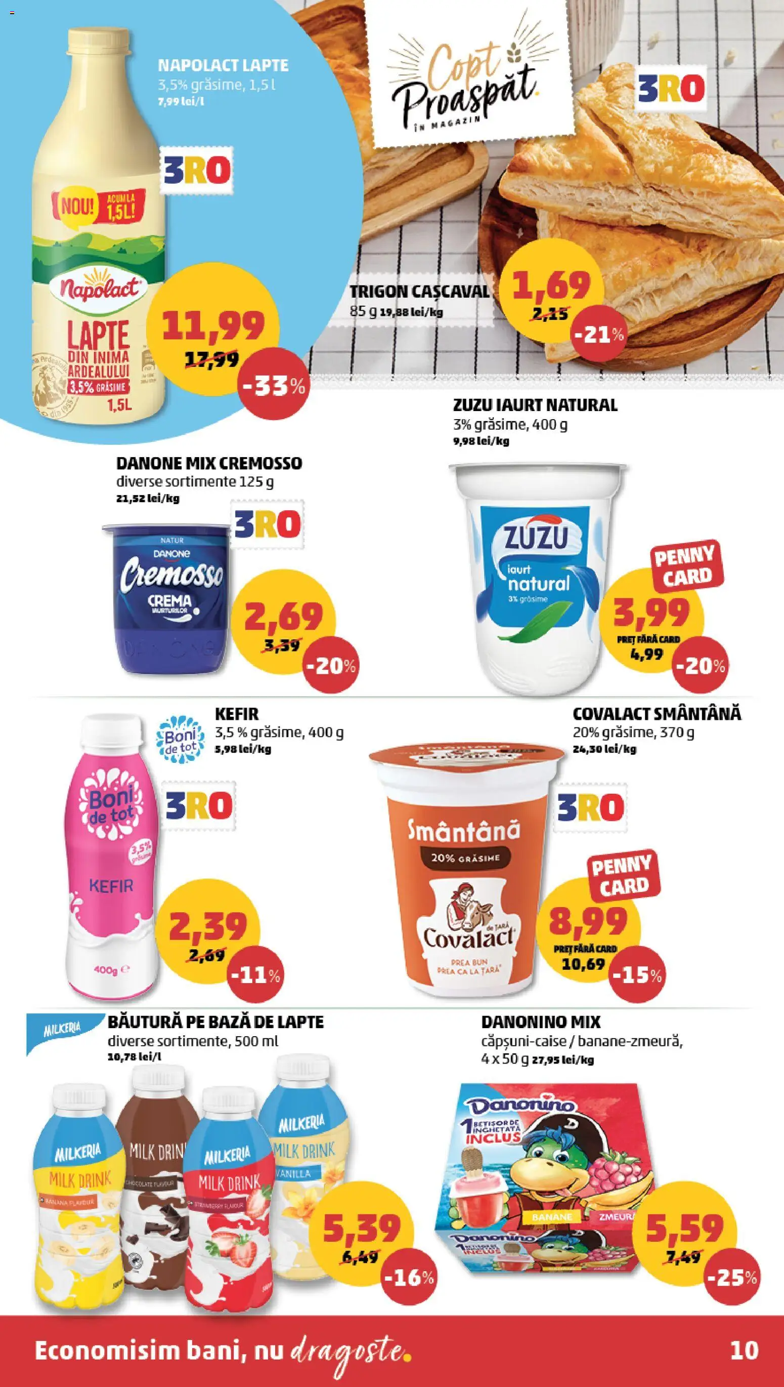 Catalog PENNY Market 19 - 24 August 2026 | Pagina 10 | Produse: Cașcaval, Lapte, Iaurt, Cremă