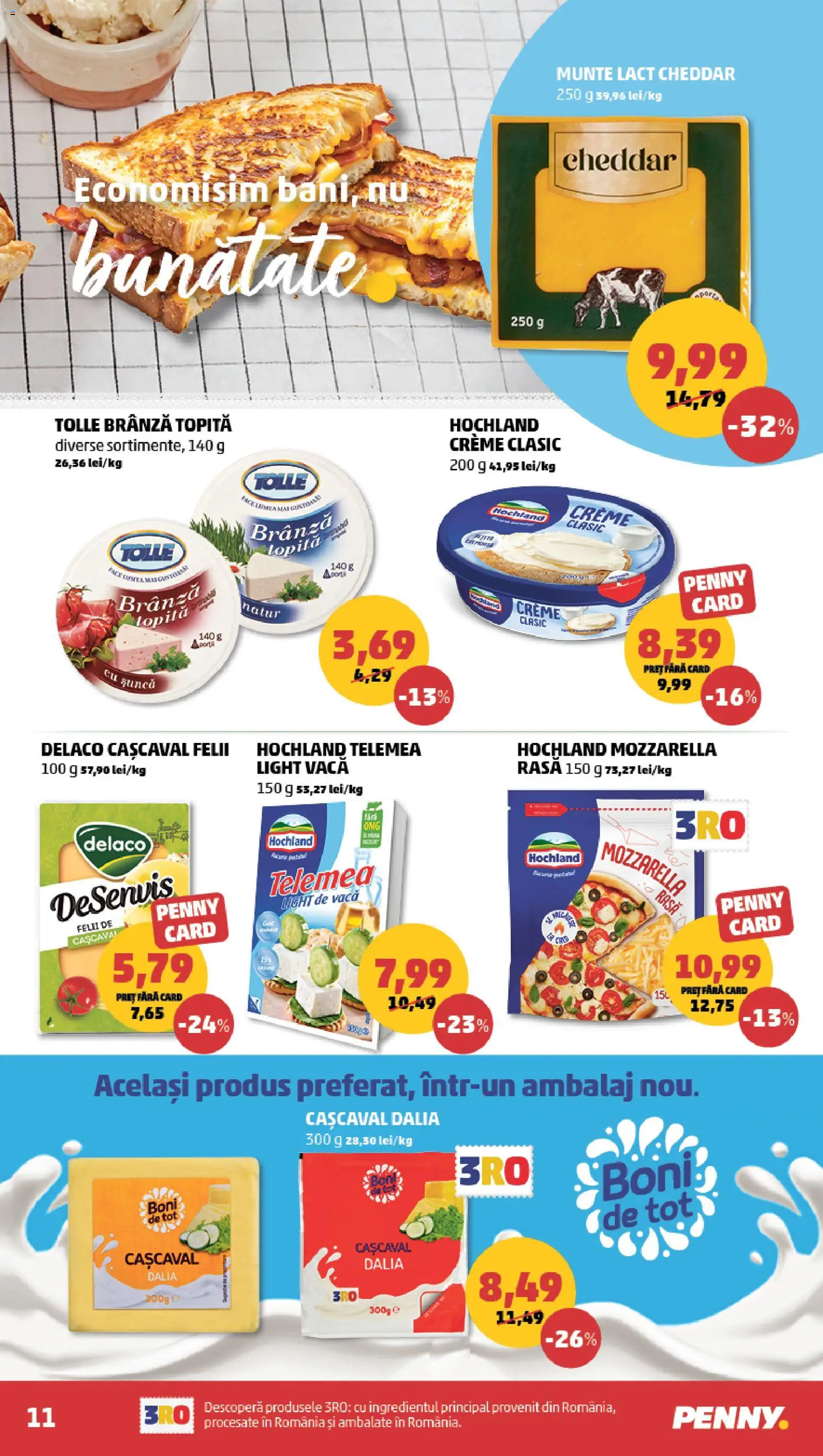 Catalog PENNY Market 19 - 24 August 2026 | Pagina 11 | Produse: Delaco, Cașcaval, Mozzarella, Hochland