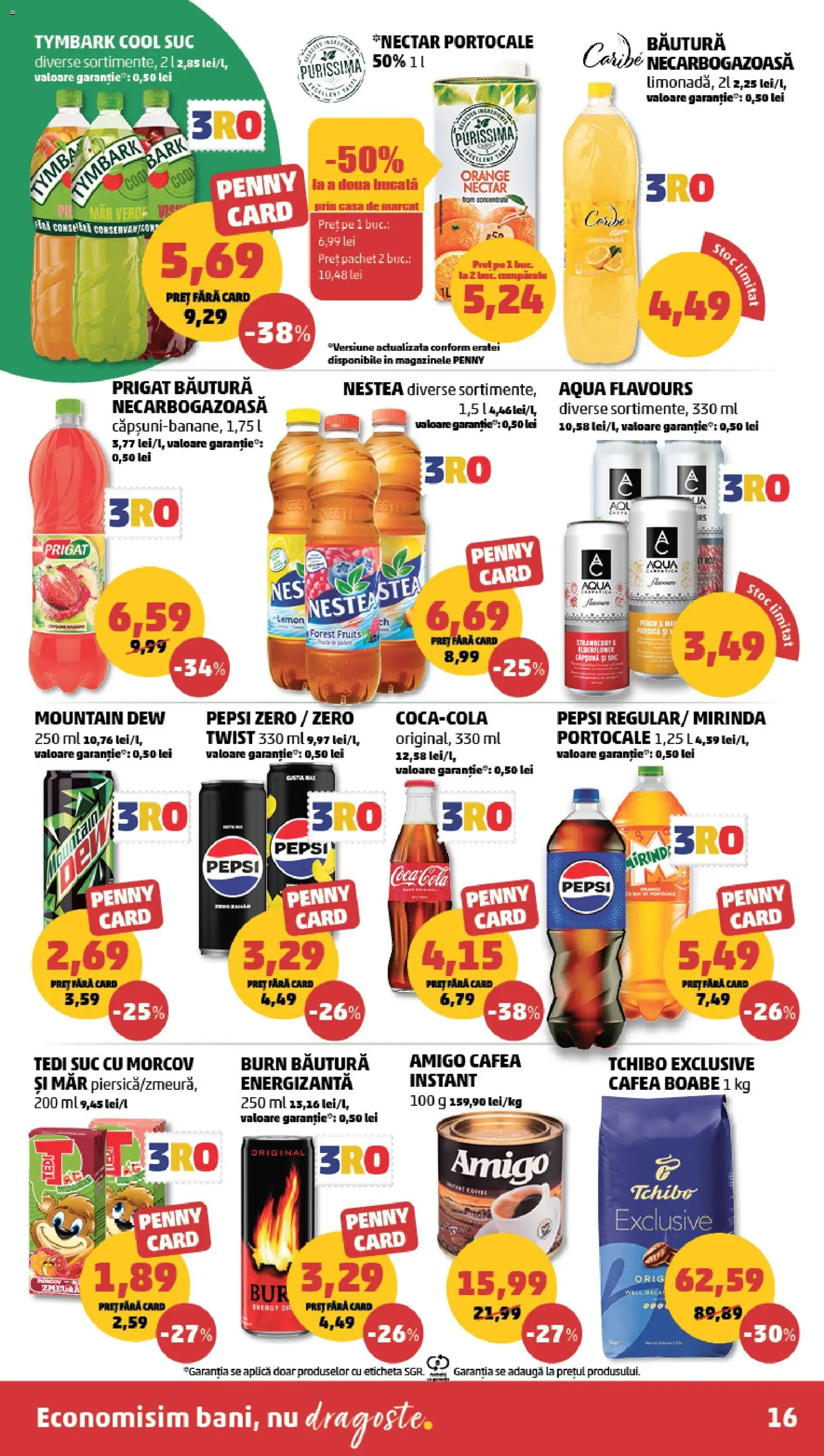 Catalog PENNY Market 19 - 24 August 2026 | Pagina 16 | Produse: Morcov, Cola, Coca cola, Portocale