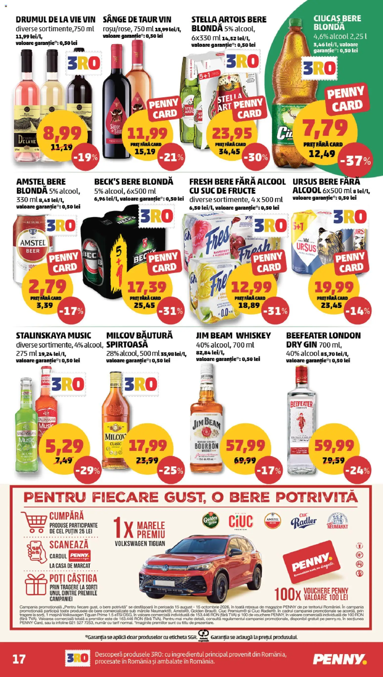 Catalog PENNY Market 19 - 24 August 2026 | Pagina 17 | Produse: Bec, Bere fara alcool, Vin, Fructe