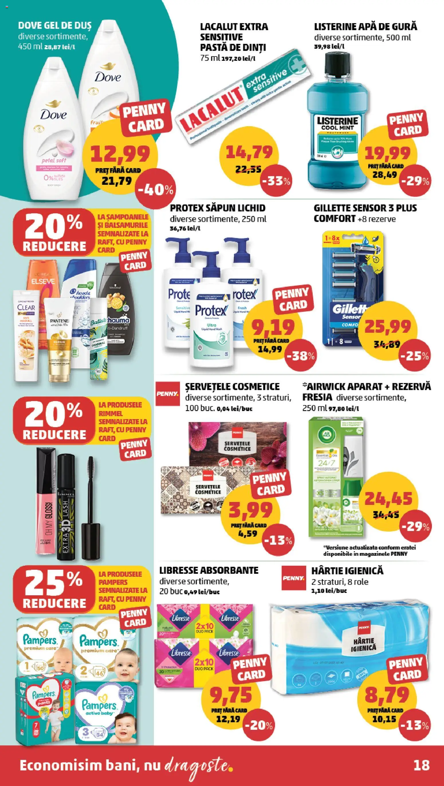 Catalog PENNY Market 19 - 24 August 2026 | Pagina 18 | Produse: Duș, Gel de duș, Săpun lichid, Absorbante