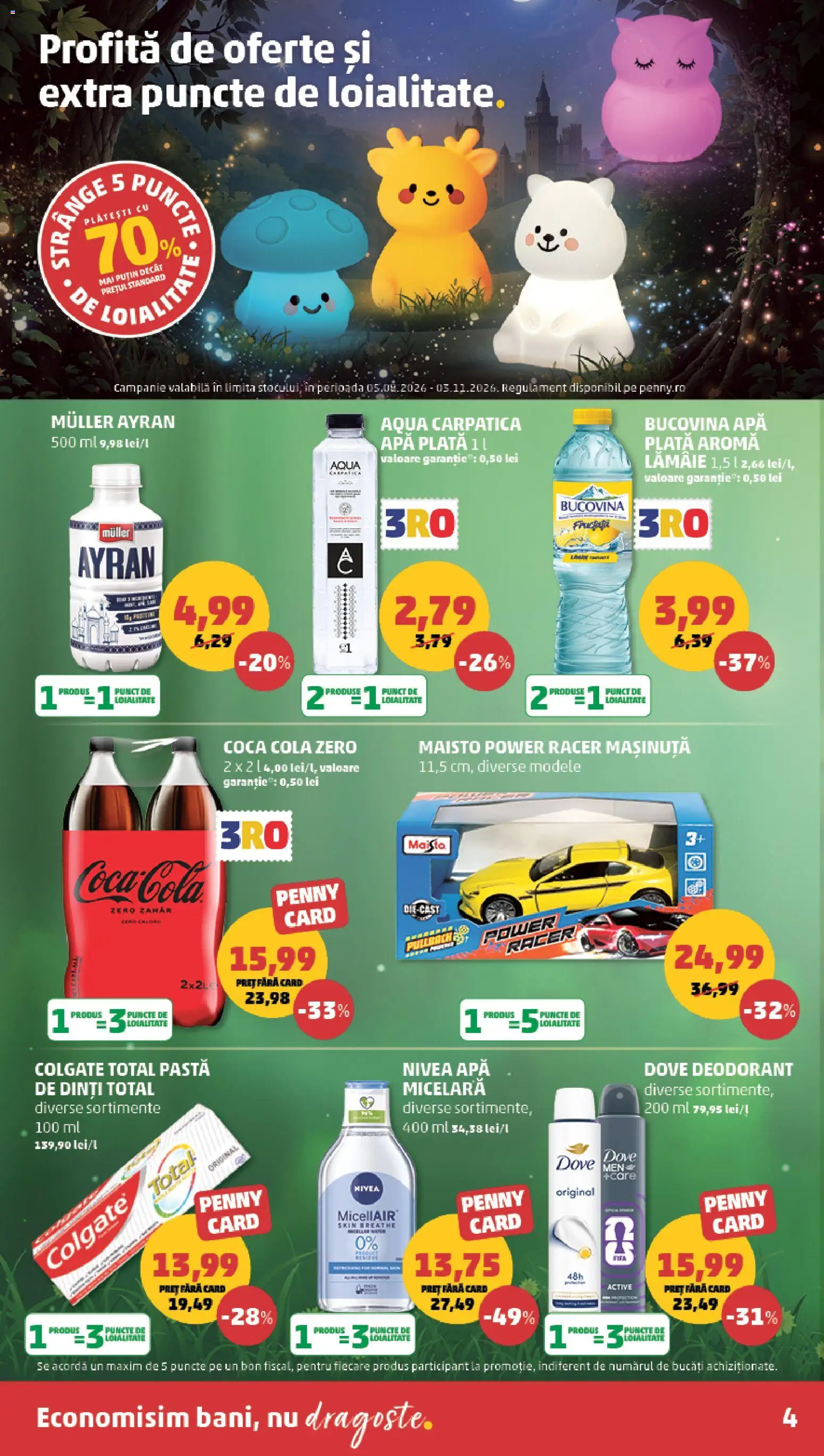 Catalog PENNY Market 19 - 24 August 2026 | Pagina 4 | Produse: Nivea, Coca cola, Pastă de dinți, Aqua