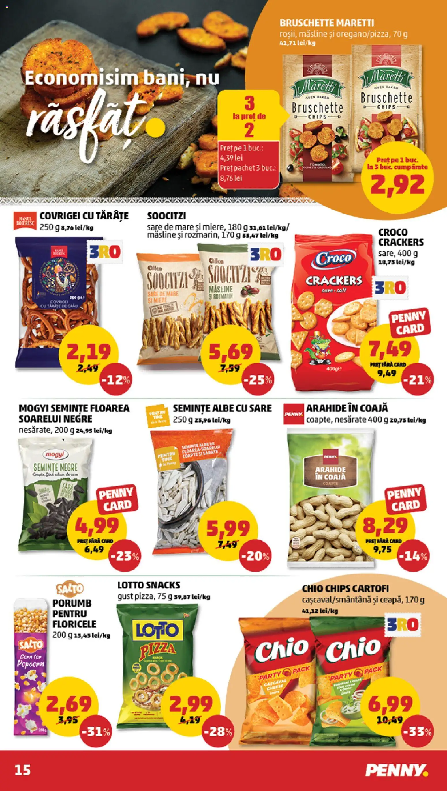 Catalog PENNY Market 26 - 31 August 2026 | Pagina 15 | Produse: Măsline, Semințe, Pizza, Cartofi