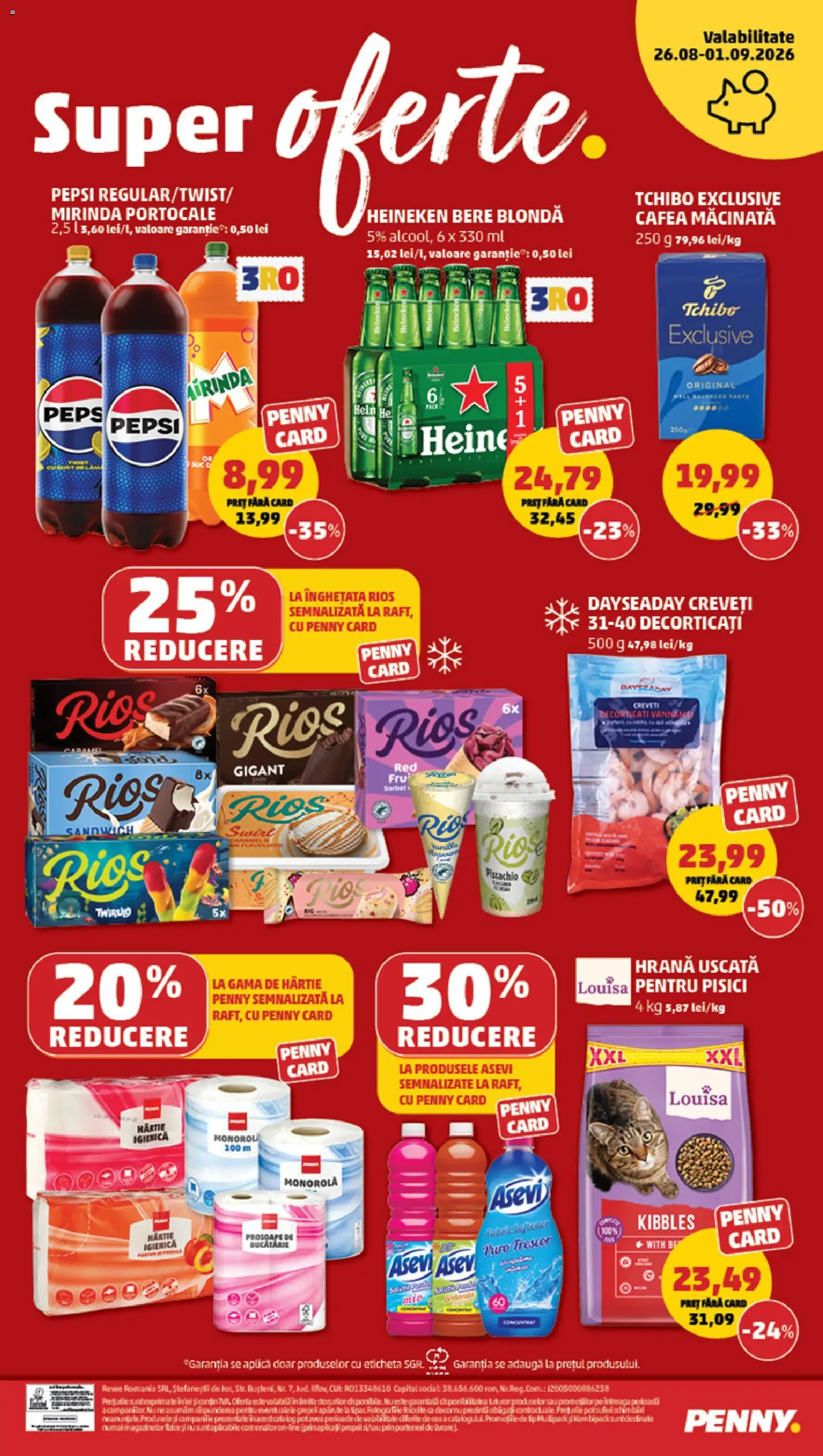 Catalog PENNY Market 26 - 31 August 2026 | Pagina 20 | Produse: Dayseaday, Pepsi, Bere, Portocale