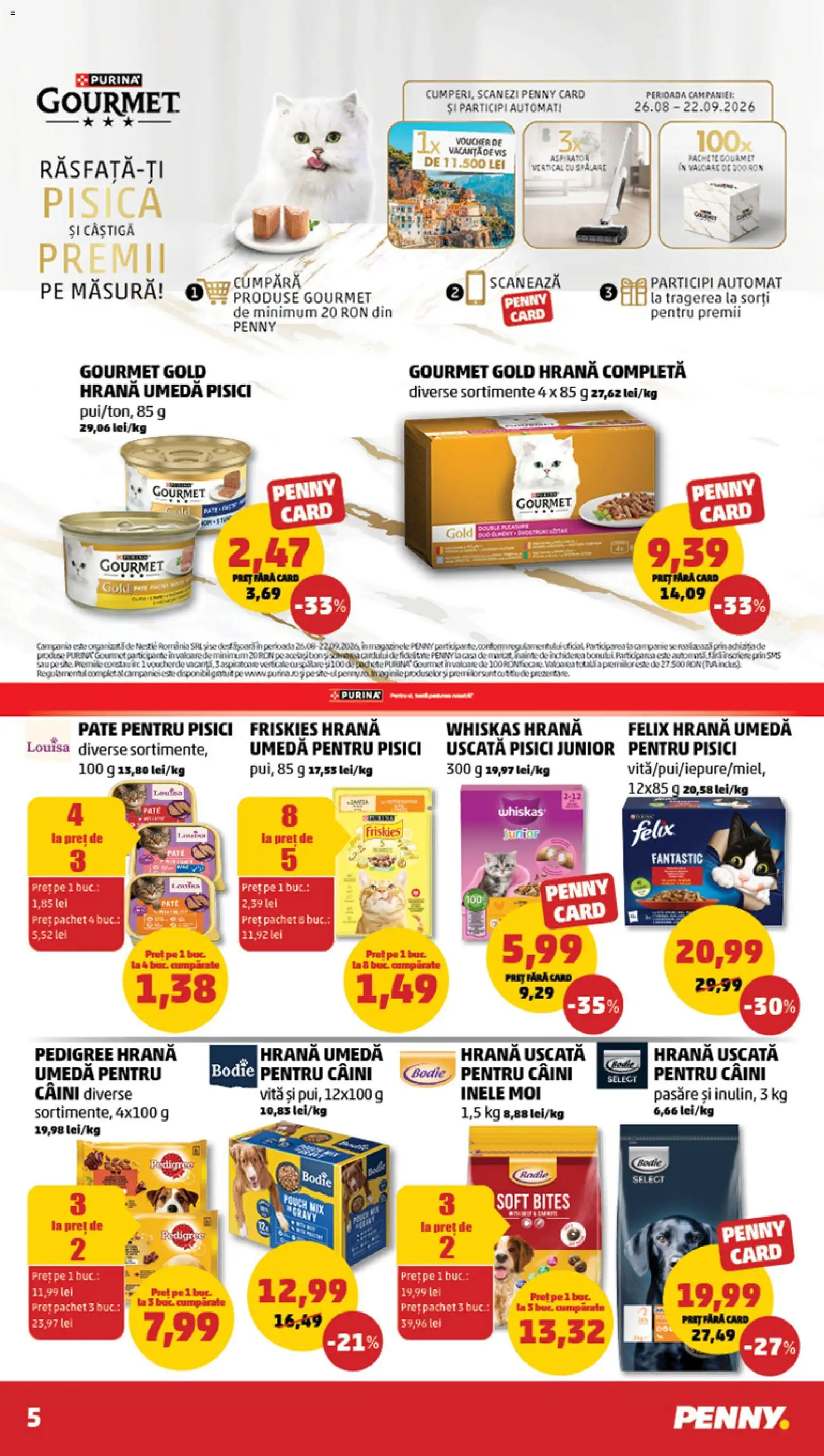 Catalog PENNY Market 26 - 31 August 2026 | Pagina 5 | Produse: Pară, Vită, Whiskas, Pate