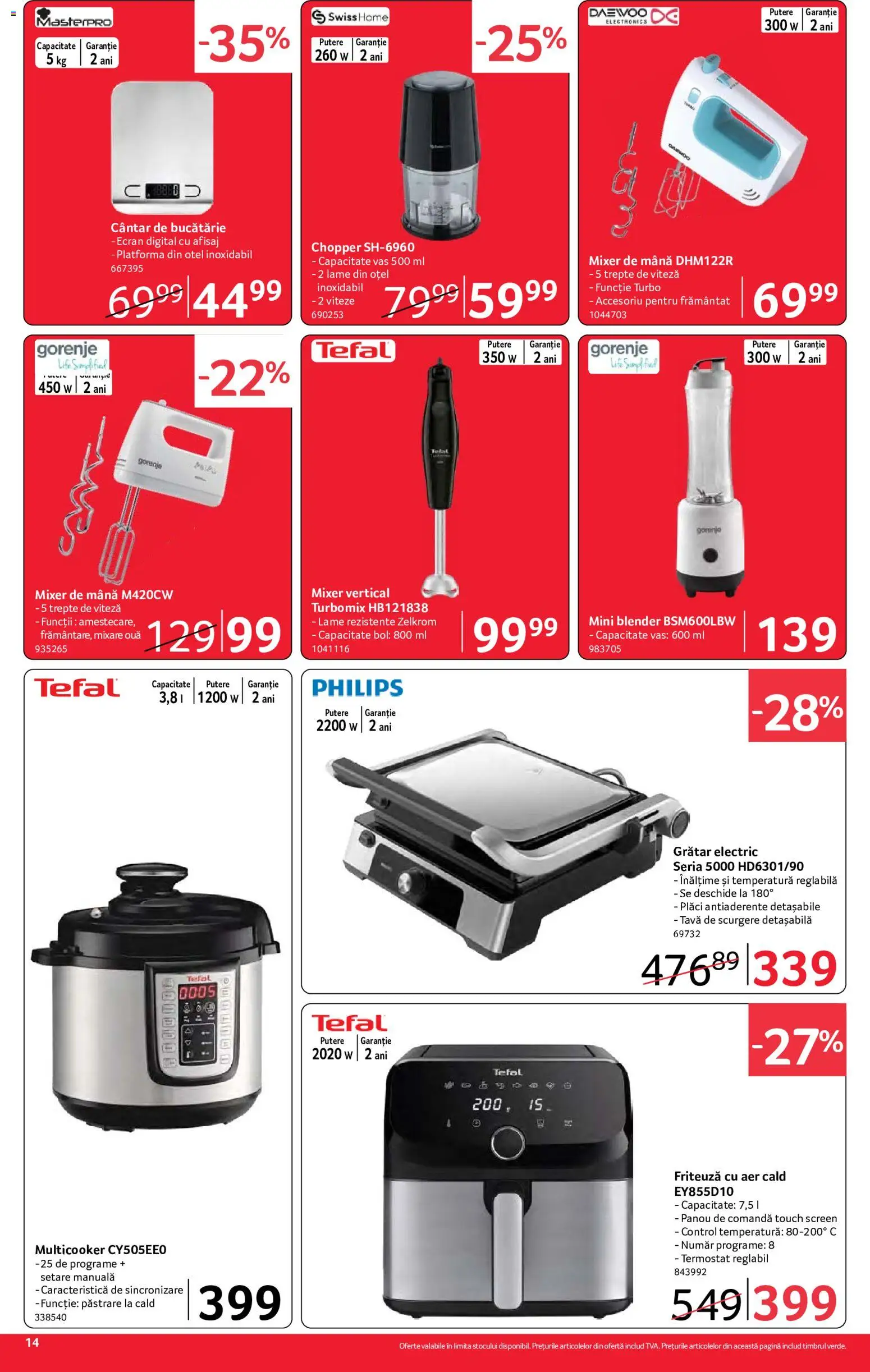 Catalog Selgros 21 August - 2 Septembrie 2026 | Pagina 14 | Produse: Friteuză, Cântar, Bucătărie, Mixer vertical