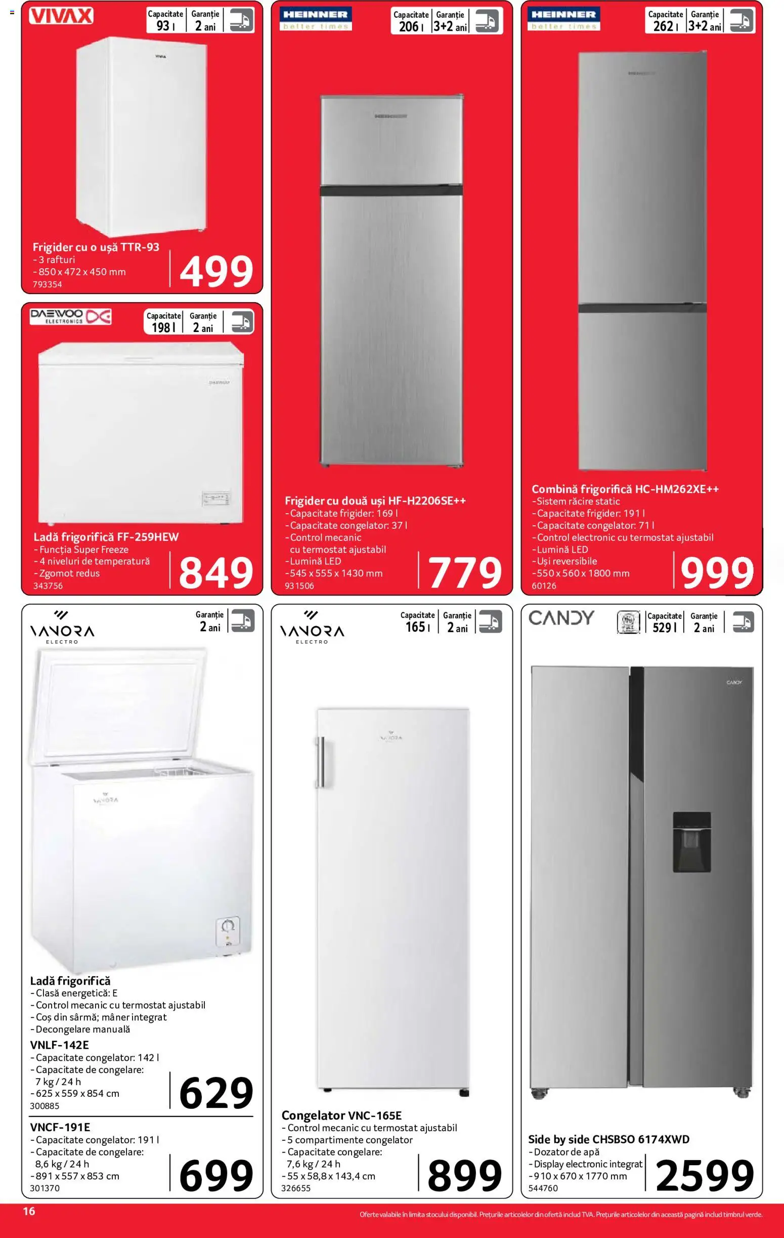 Catalog Selgros 21 August - 2 Septembrie 2026 | Pagina 16 | Produse: Lumină, Frigider, LED, Ladă frigorifică