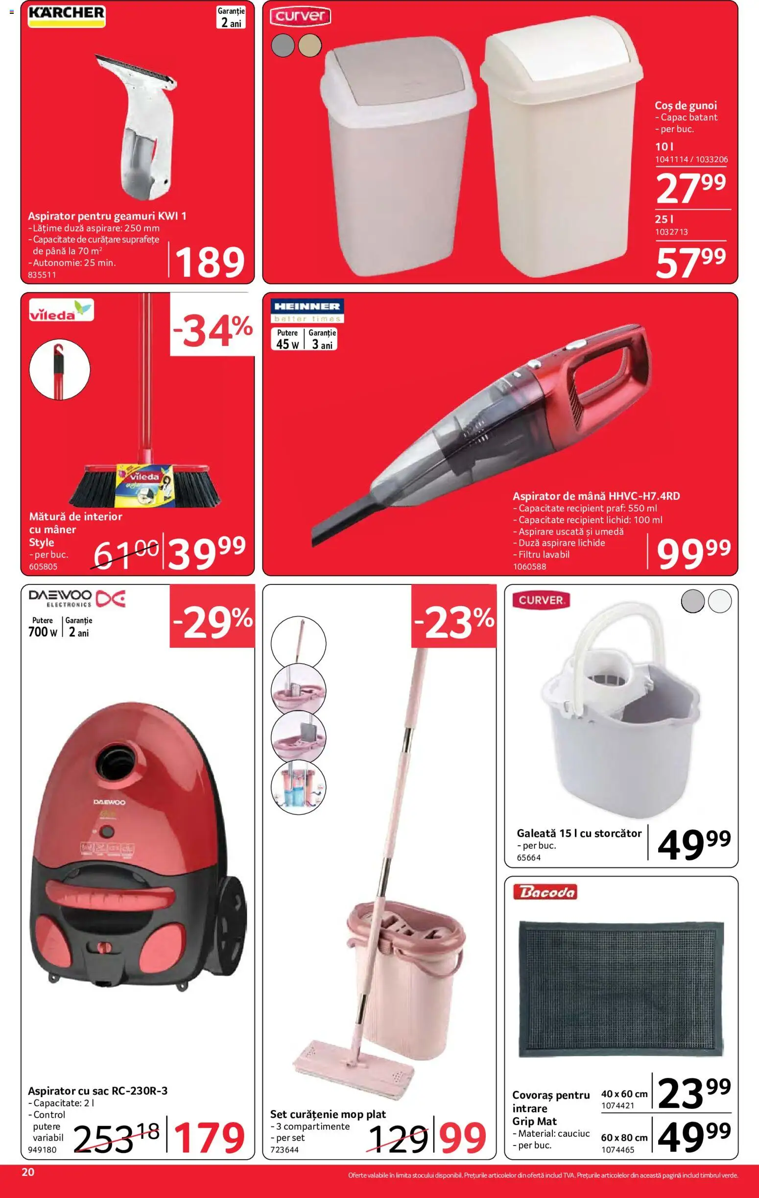 Catalog Selgros 21 August - 2 Septembrie 2026 | Pagina 20 | Produse: Aspirator, Storcător, Coș de gunoi, Sac
