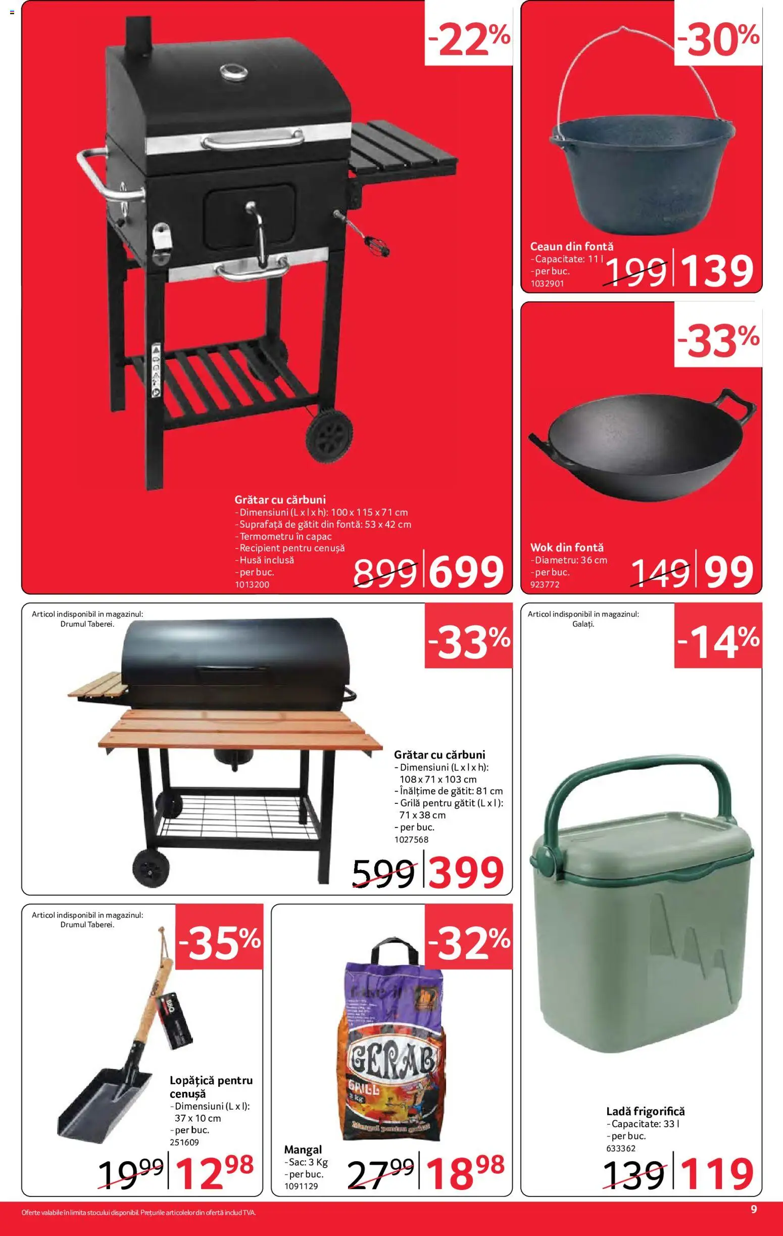 Catalog Selgros 21 August - 2 Septembrie 2026 | Pagina 9 | Produse: Termometru, Grătar, Sac, Ladă frigorifică