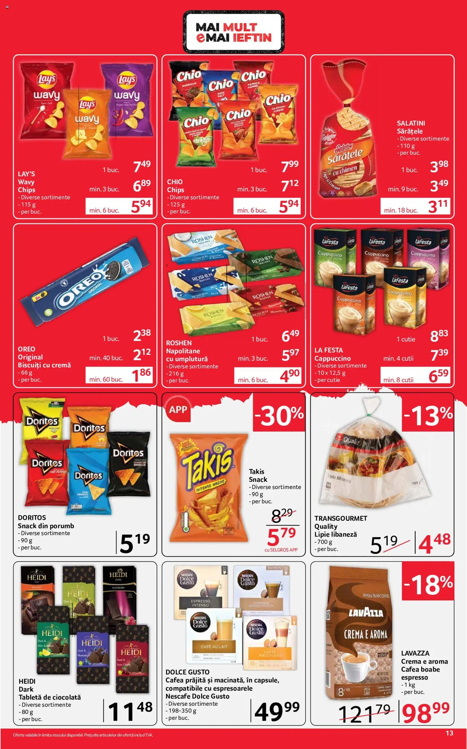 Catalog Selgros 21 August - 2 Septembrie 2026 | Pagina 13 | Produse: Cutie, Cremă, Intense, Biscuiți