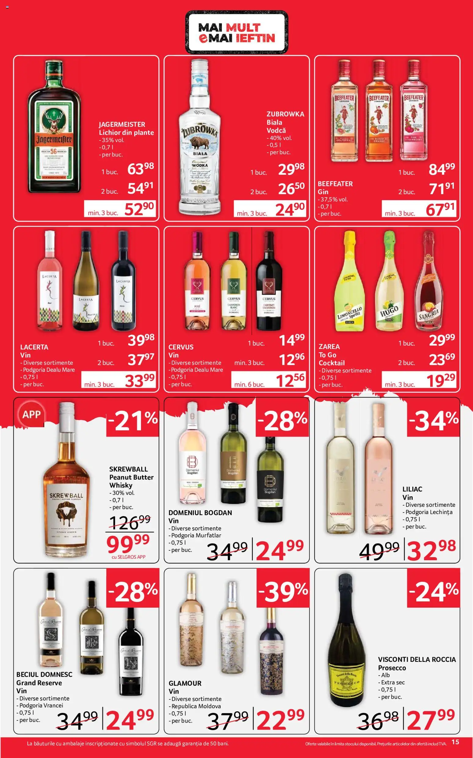 Catalog Selgros 21 August - 2 Septembrie 2026 | Pagina 15 | Produse: Lichior, Prosecco, Cocktail, Hugo