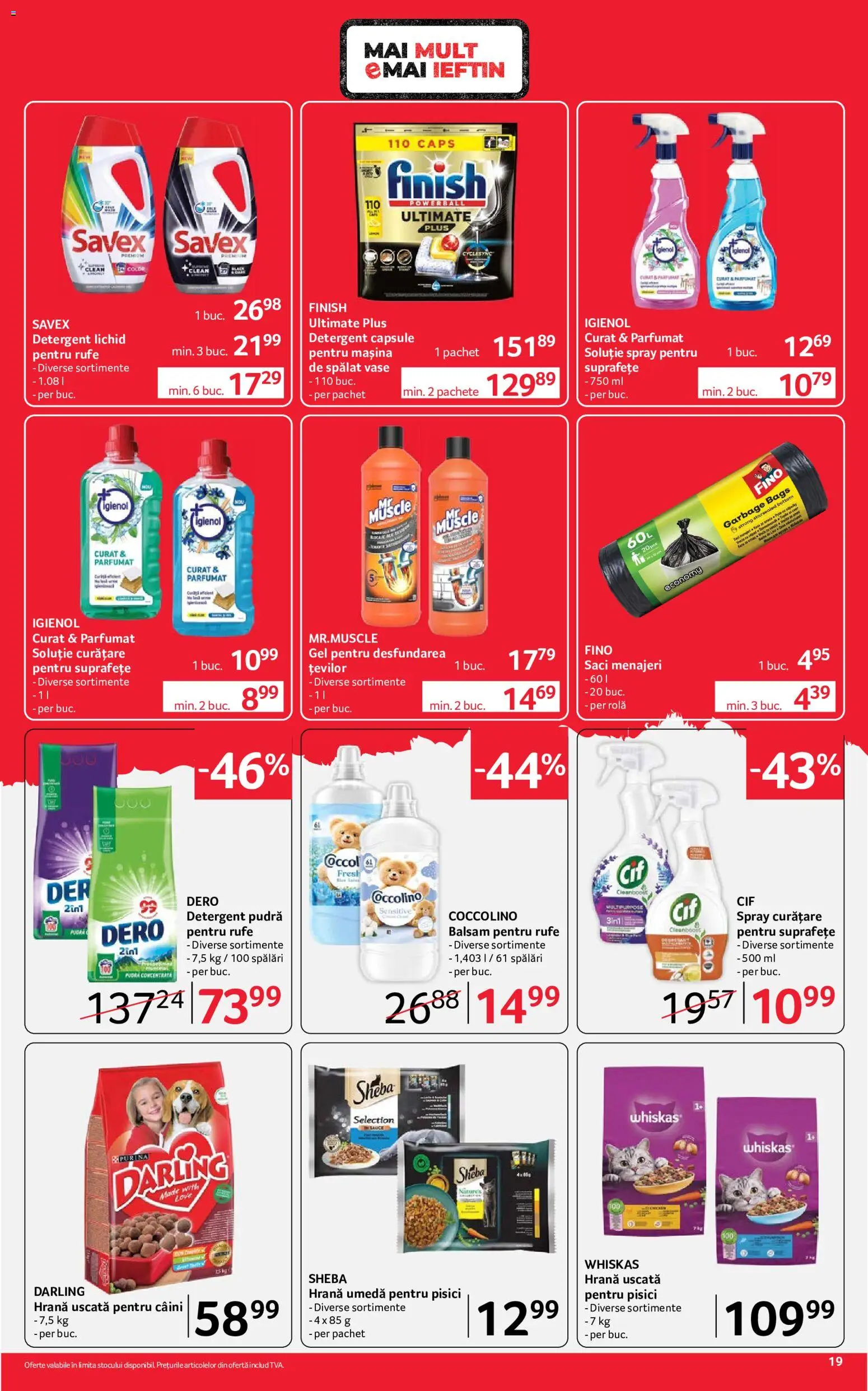 Catalog Selgros 21 August - 2 Septembrie 2026 | Pagina 19 | Produse: Clean, Balsam, Balsam pentru rufe, Detergent