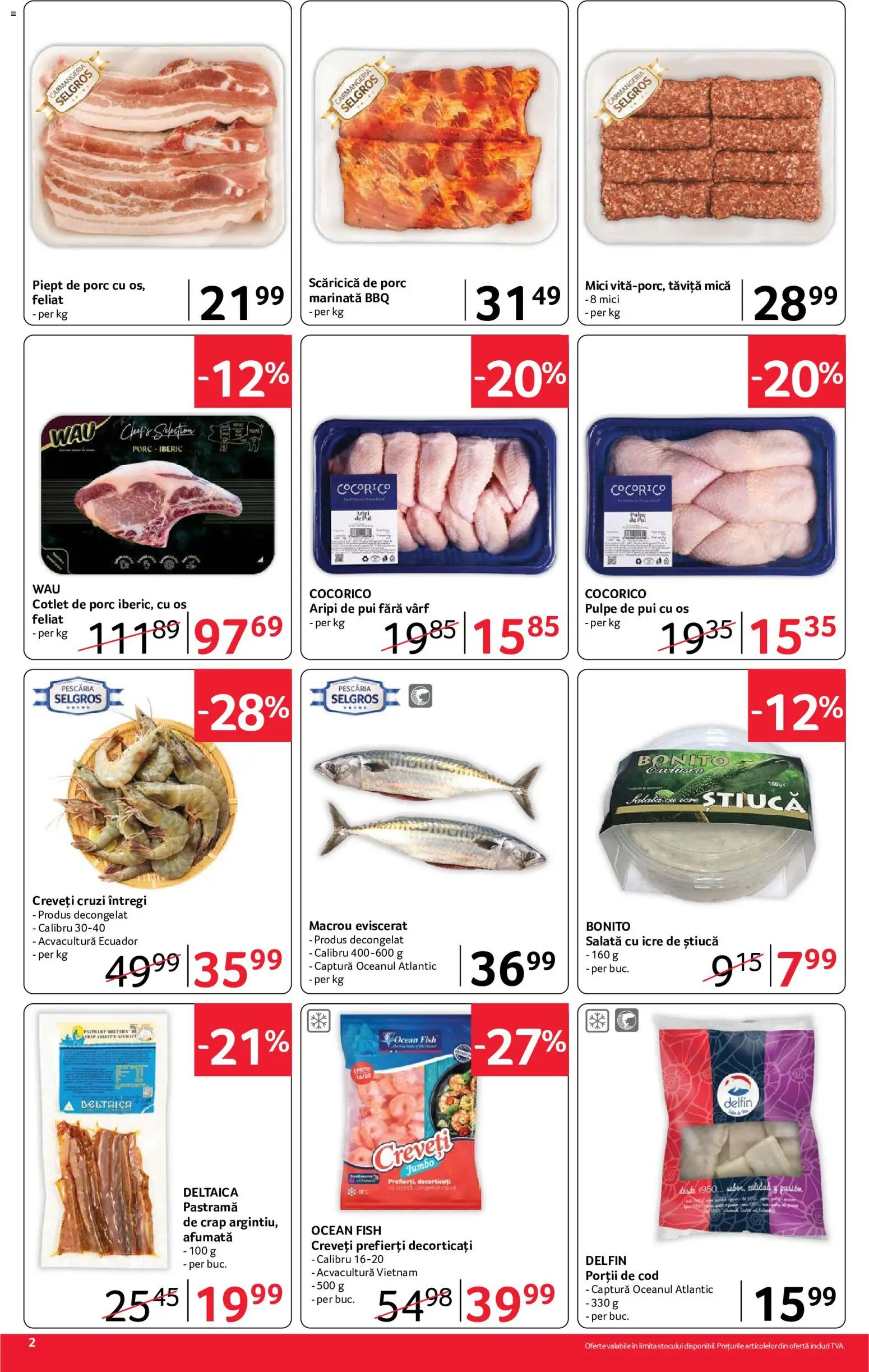 Catalog Selgros 21 August - 2 Septembrie 2026 | Pagina 2 | Produse: Pui, Mici, Salată cu icre, Salată