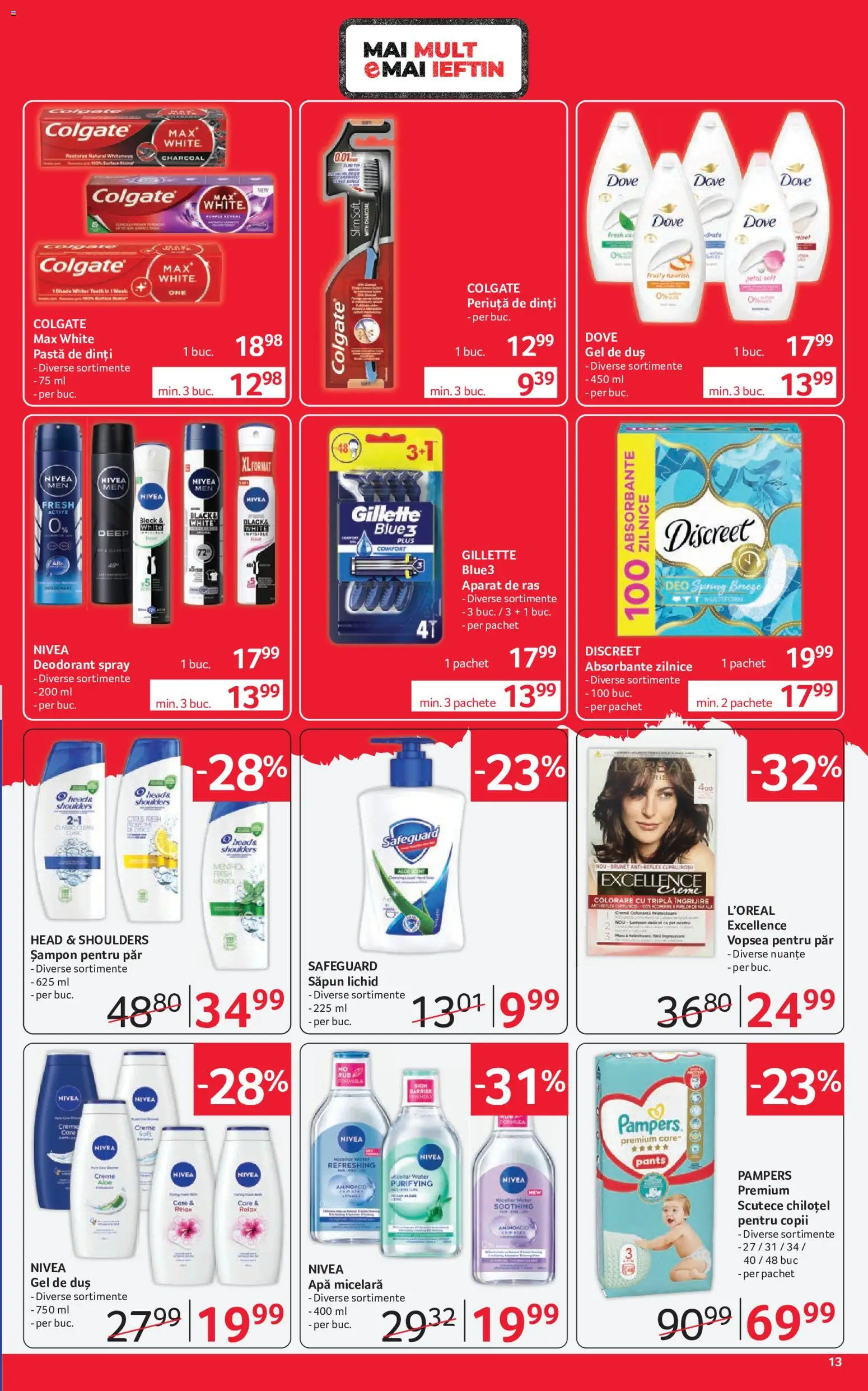 Catalog Selgros 21 August - 2 Septembrie 2026 | Pagina 13 | Produse: Pampers, Duș, Gel de duș, Deodorant