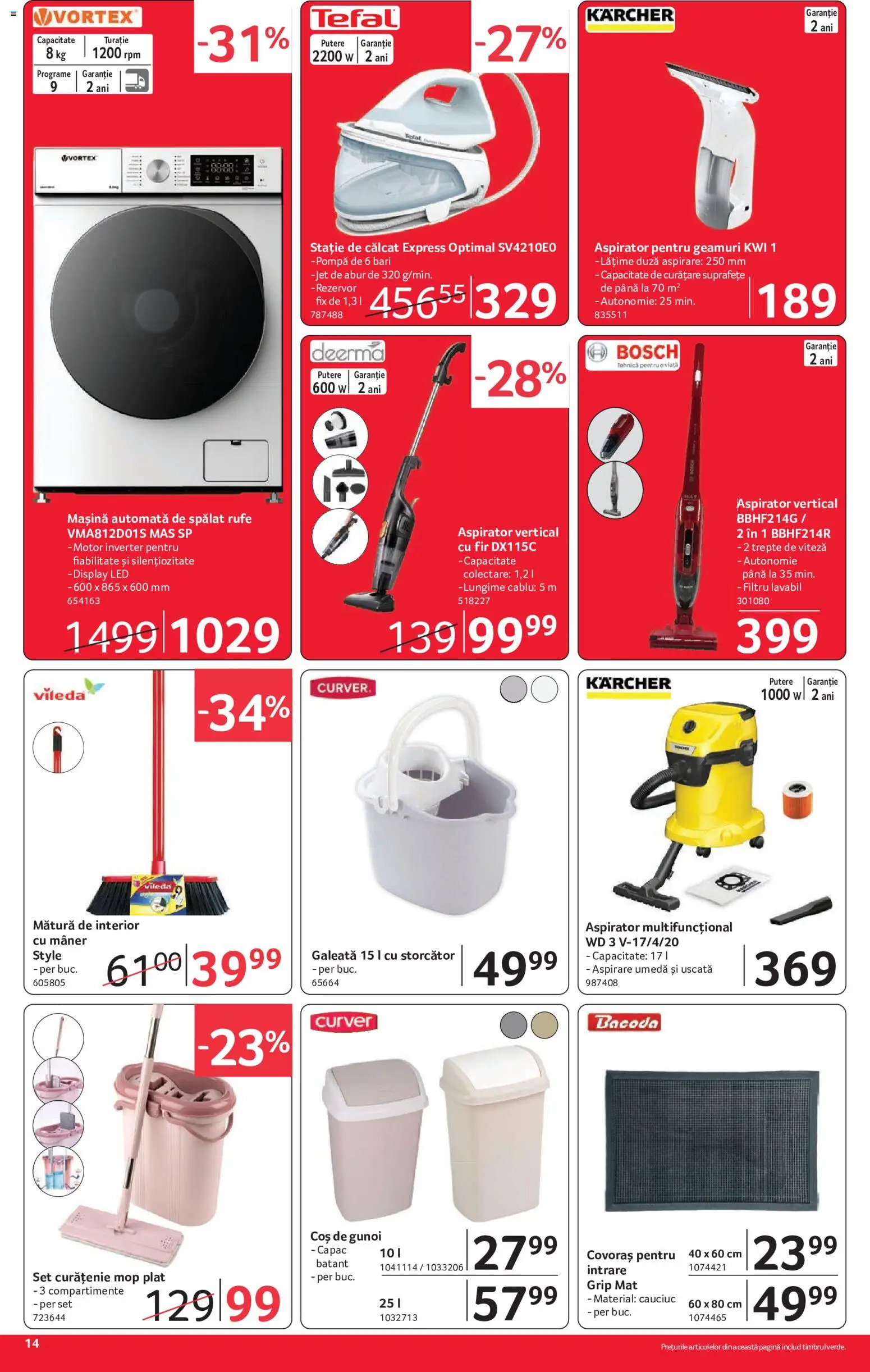 Catalog Selgros 21 August - 2 Septembrie 2026 | Pagina 14 | Produse: Aspirator vertical, Aspirator, Mâner, LED