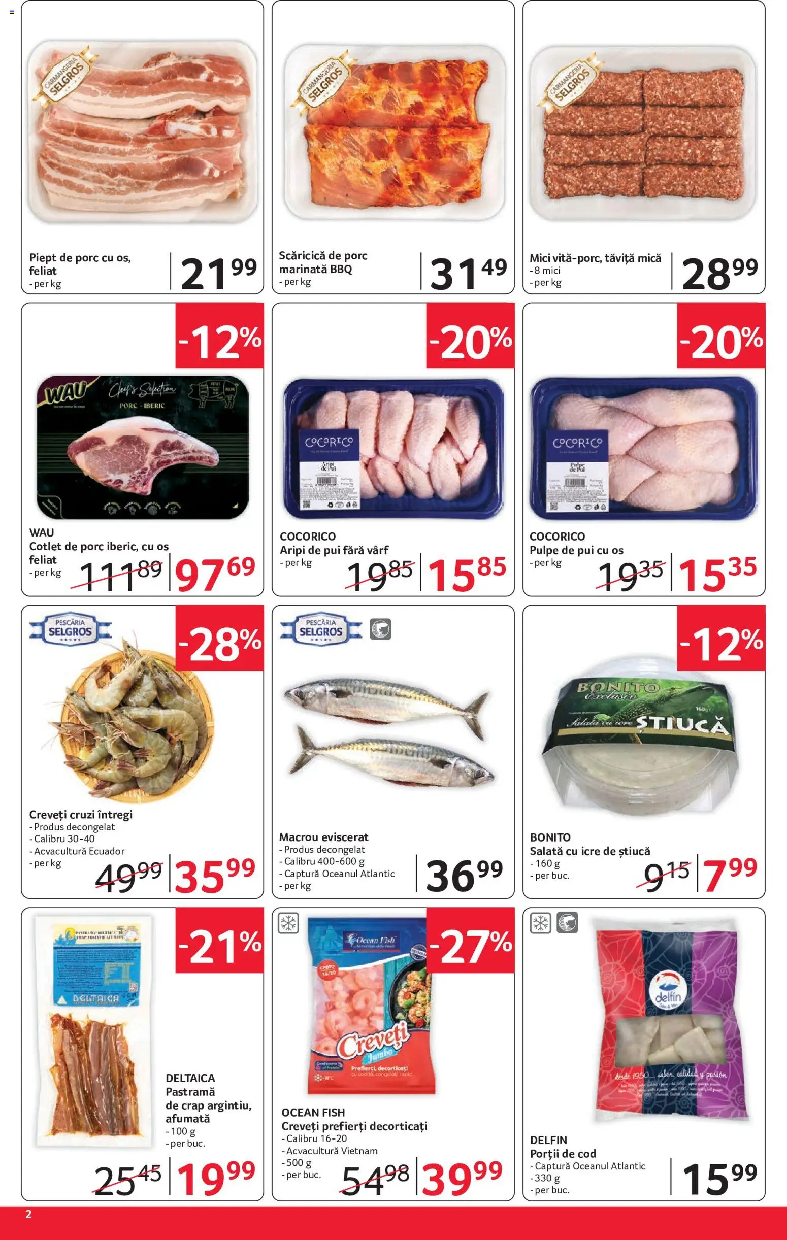 Catalog Selgros 21 August - 2 Septembrie 2026 | Pagina 2 | Produse: Cotlet, Mici, Piept de Porc, Macrou