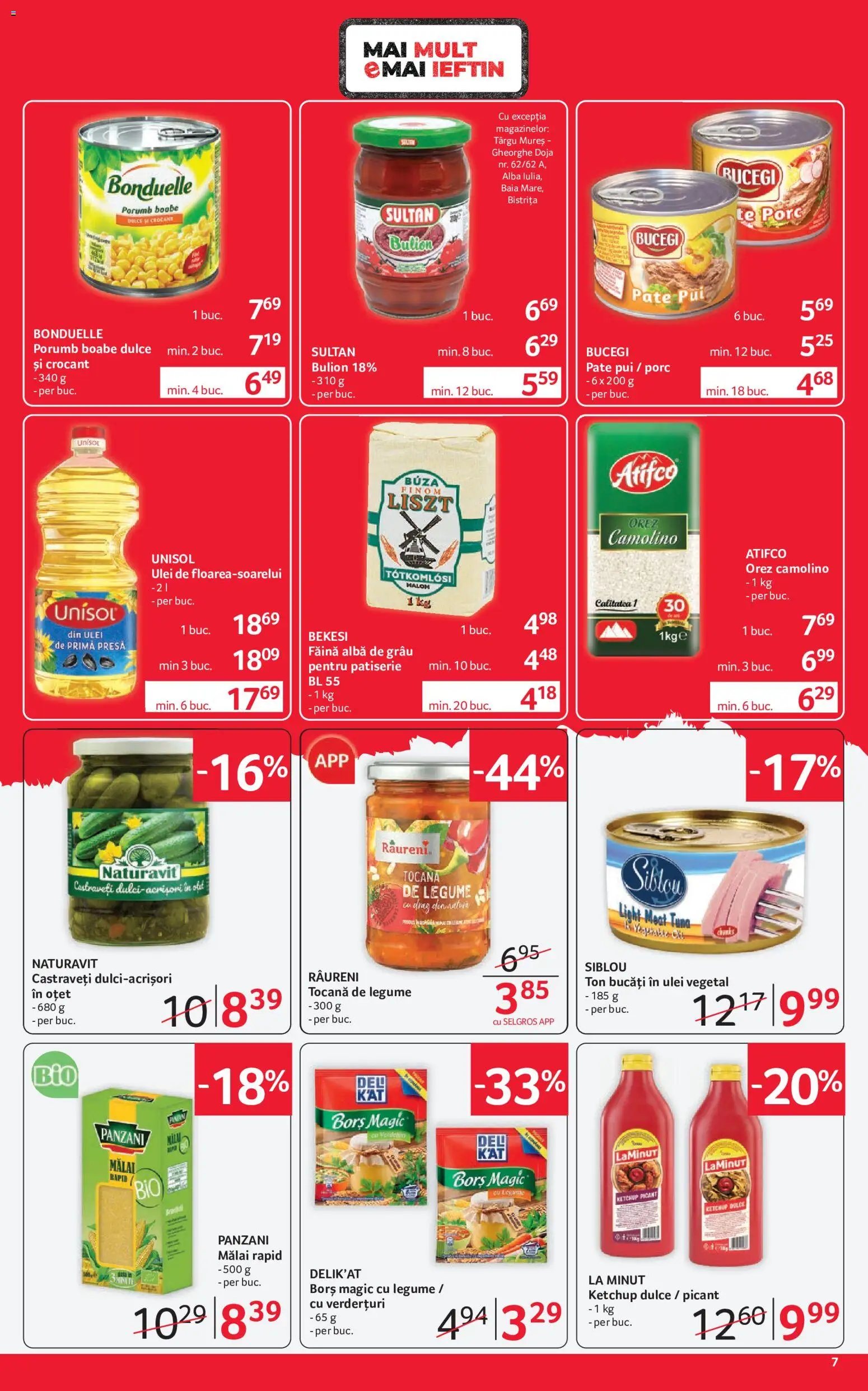 Catalog Selgros 21 August - 2 Septembrie 2026 | Pagina 7 | Produse: Alba, Panzani, Făină, Porumb