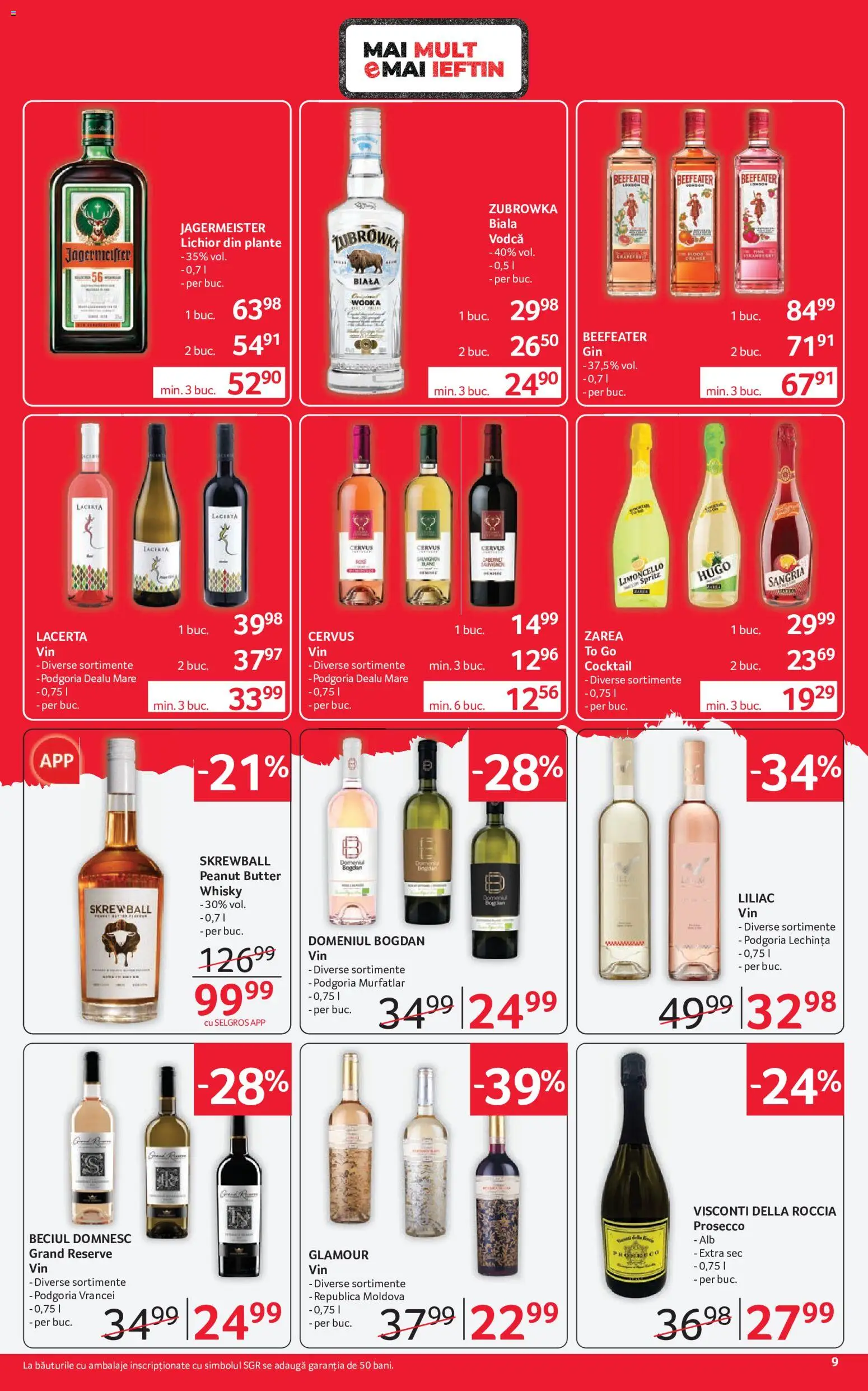 Catalog Selgros 21 August - 2 Septembrie 2026 | Pagina 9 | Produse: Vodca, Lichior, Prosecco, Cocktail
