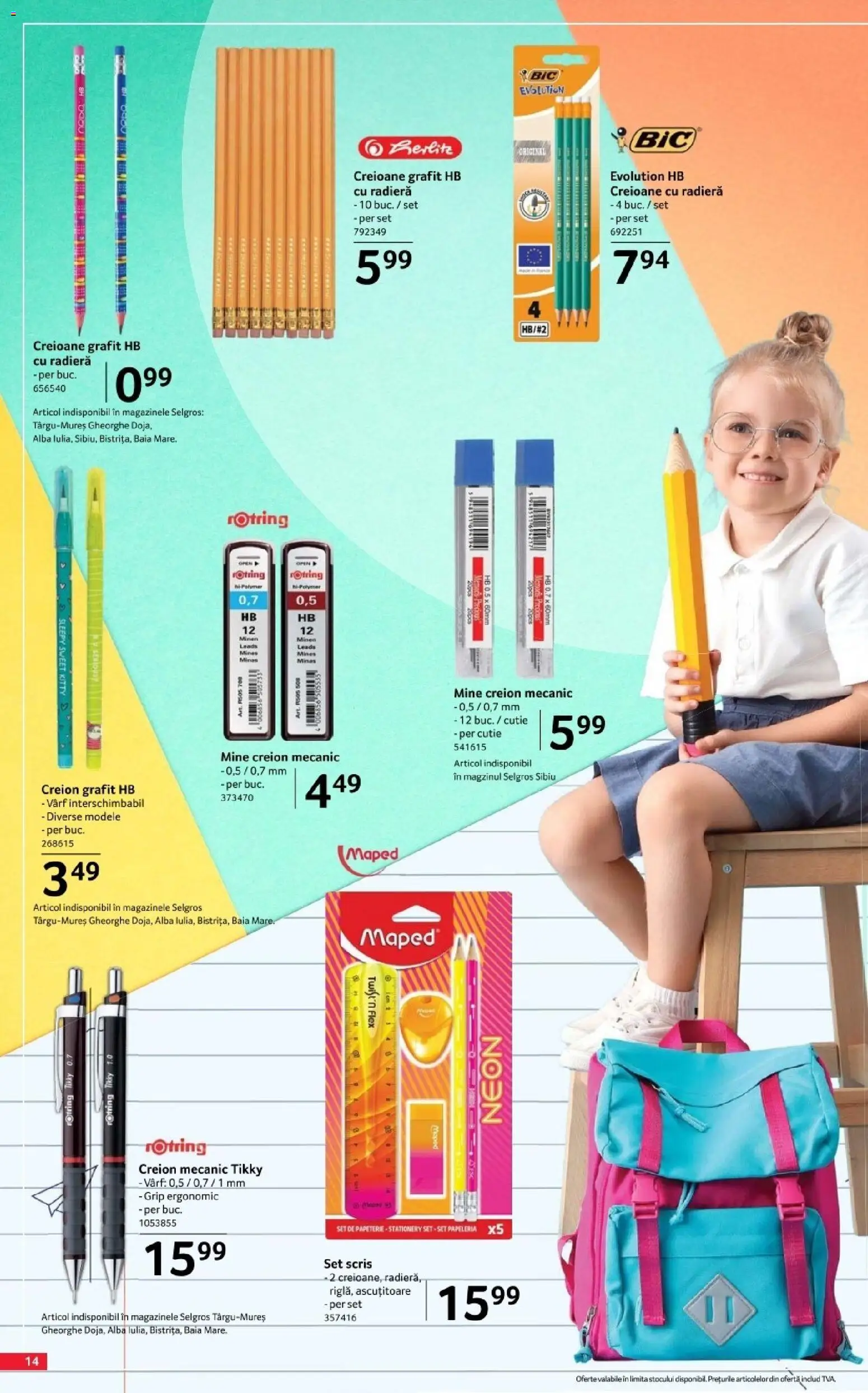 Catalog Selgros 7 August - 19 Septembrie 2026 | Pagina 14 | Produse: Alba, Ascuțitoare, Cutie