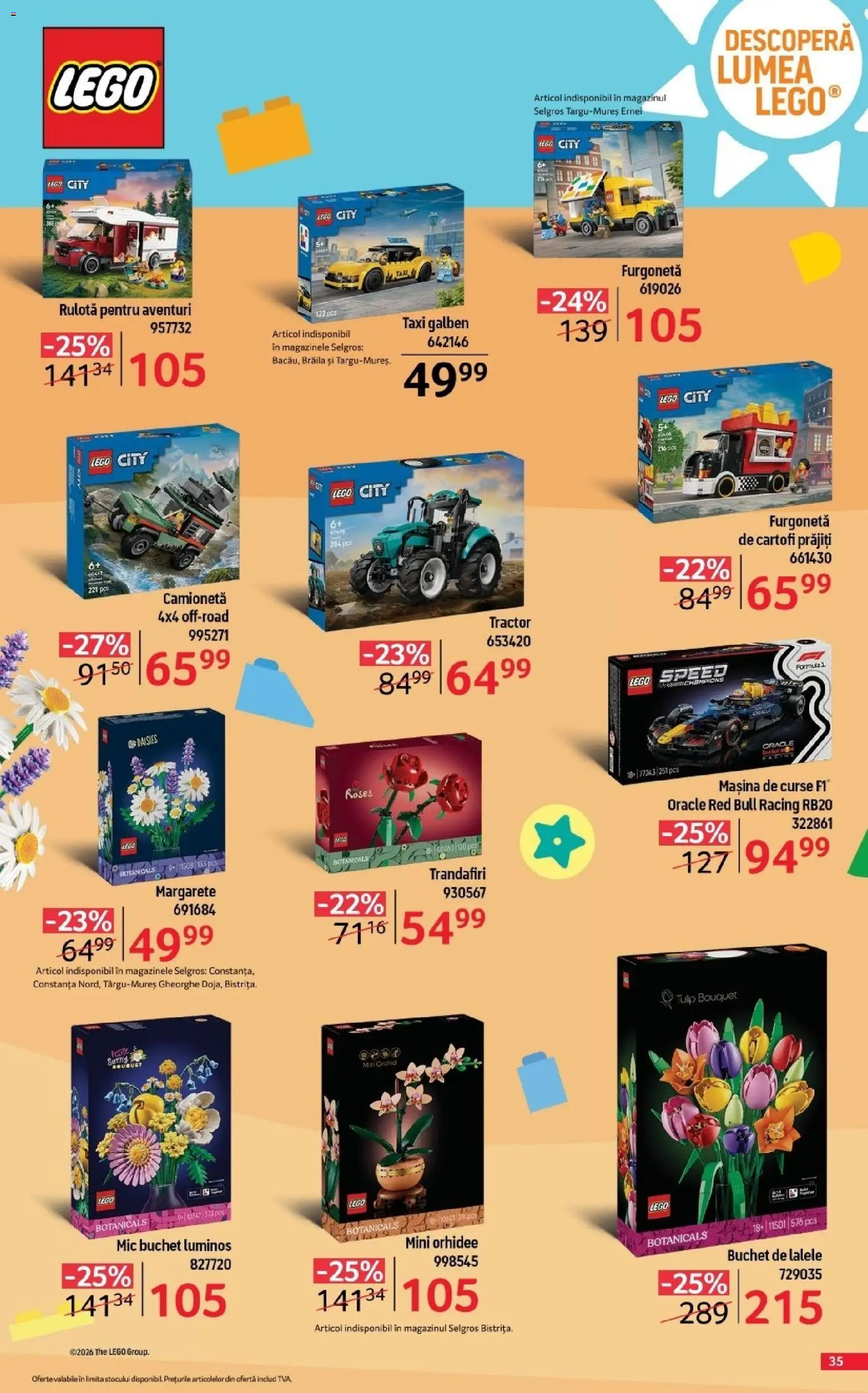 Catalog Selgros 7 August - 19 Septembrie 2026 | Pagina 35 | Produse: LEGO, Orhidee, Red Bull, Cartofi